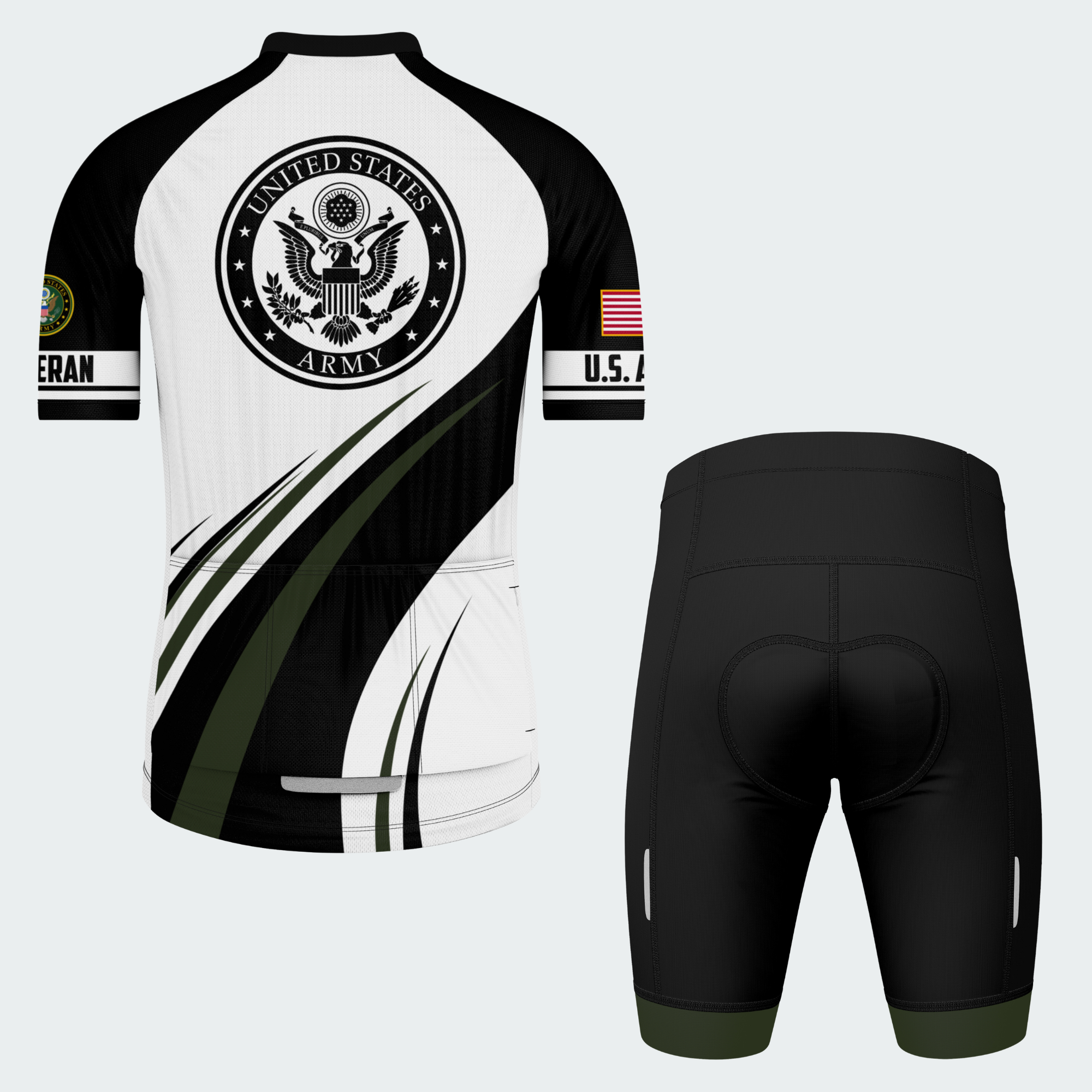 Men’s Personalized USA Veteran Pride Cycling Jersey & Kit