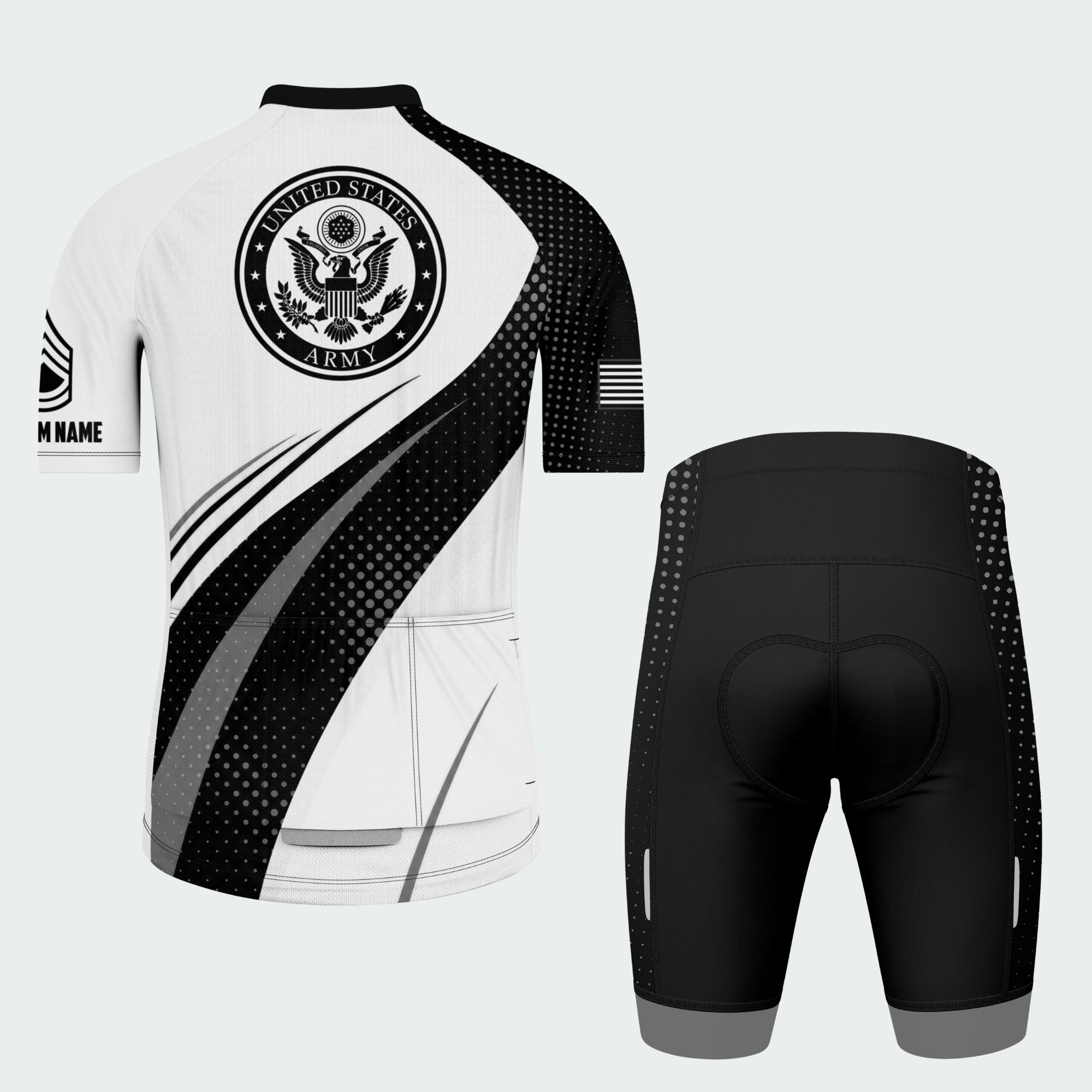 Men’s Personalized U.S. Army Veteran Pride Cycling Jersey & Kit
