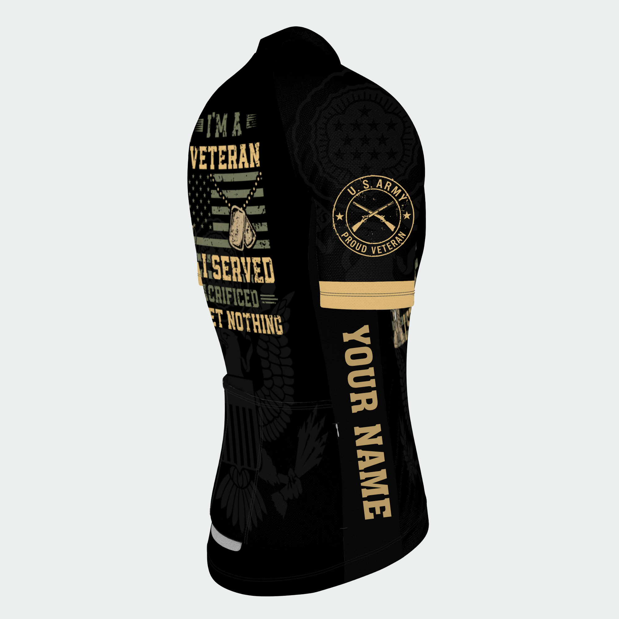 Men’s Personalized U.S. Army I Served Veteran Cycling Jersey & Kit