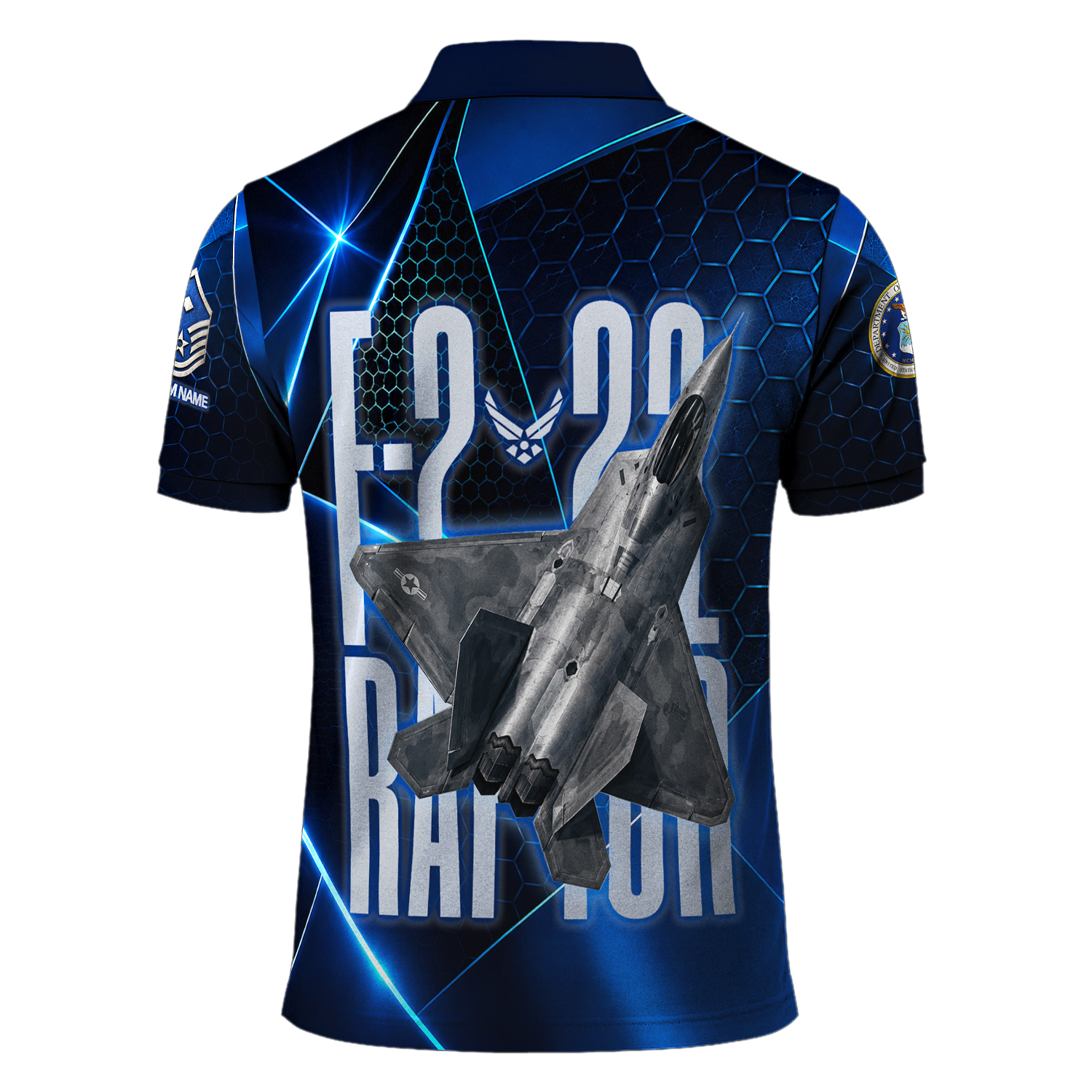 Personalized USAF Pilot Helmet 3D Polo Shirt Gift