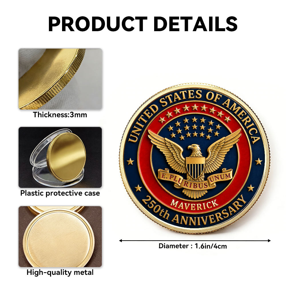 U.S. Military 250th Anniversary Custom Coin