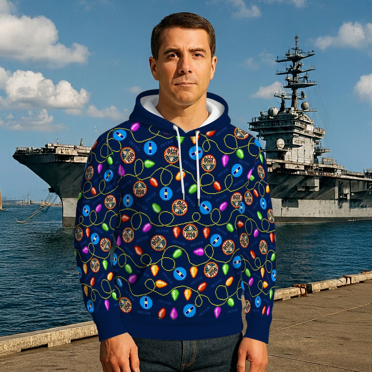 Personalized US Navy 3D All Over Print Hoodie KAH3D01