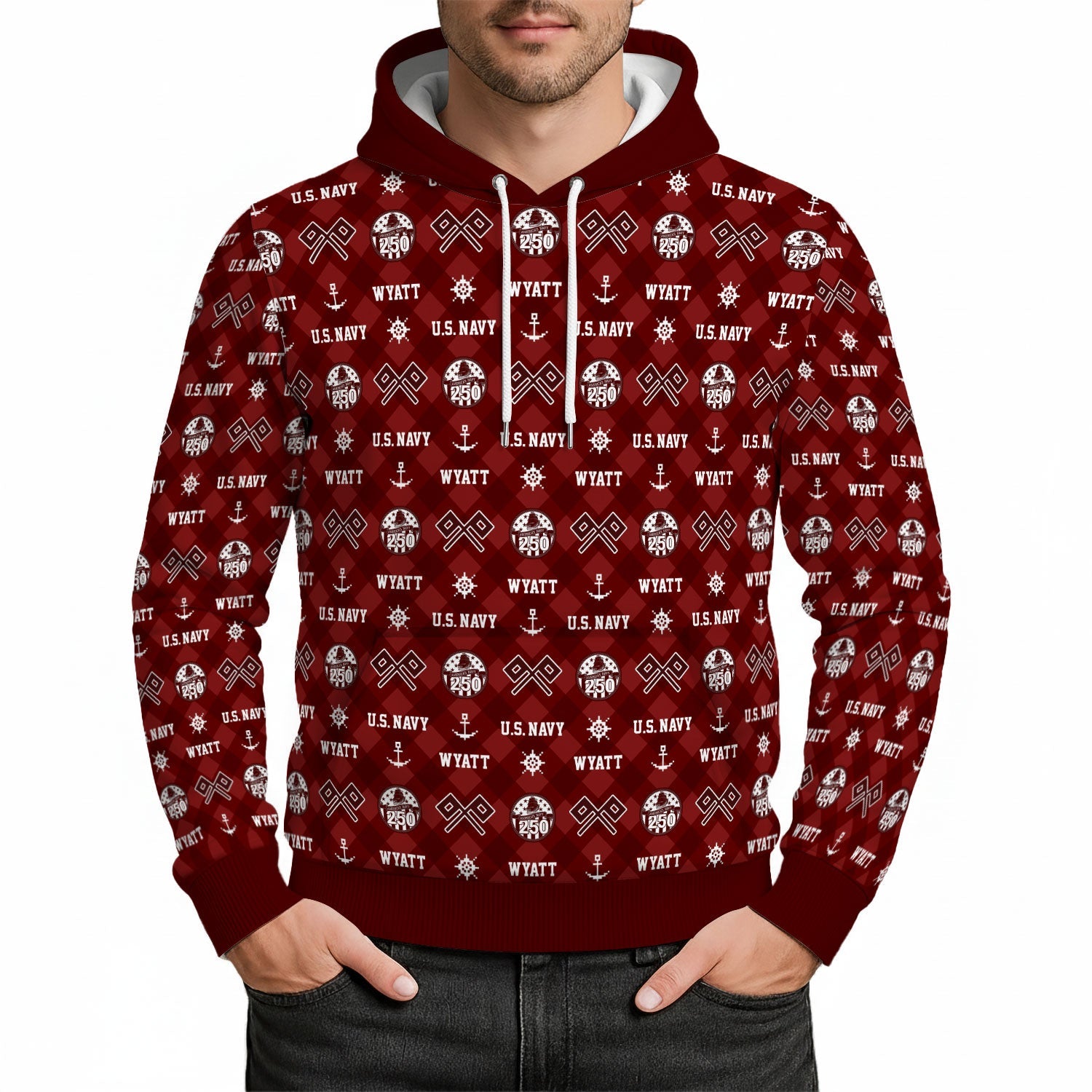 Personalized US Navy 3D All Over Print Hoodie KAH3D03