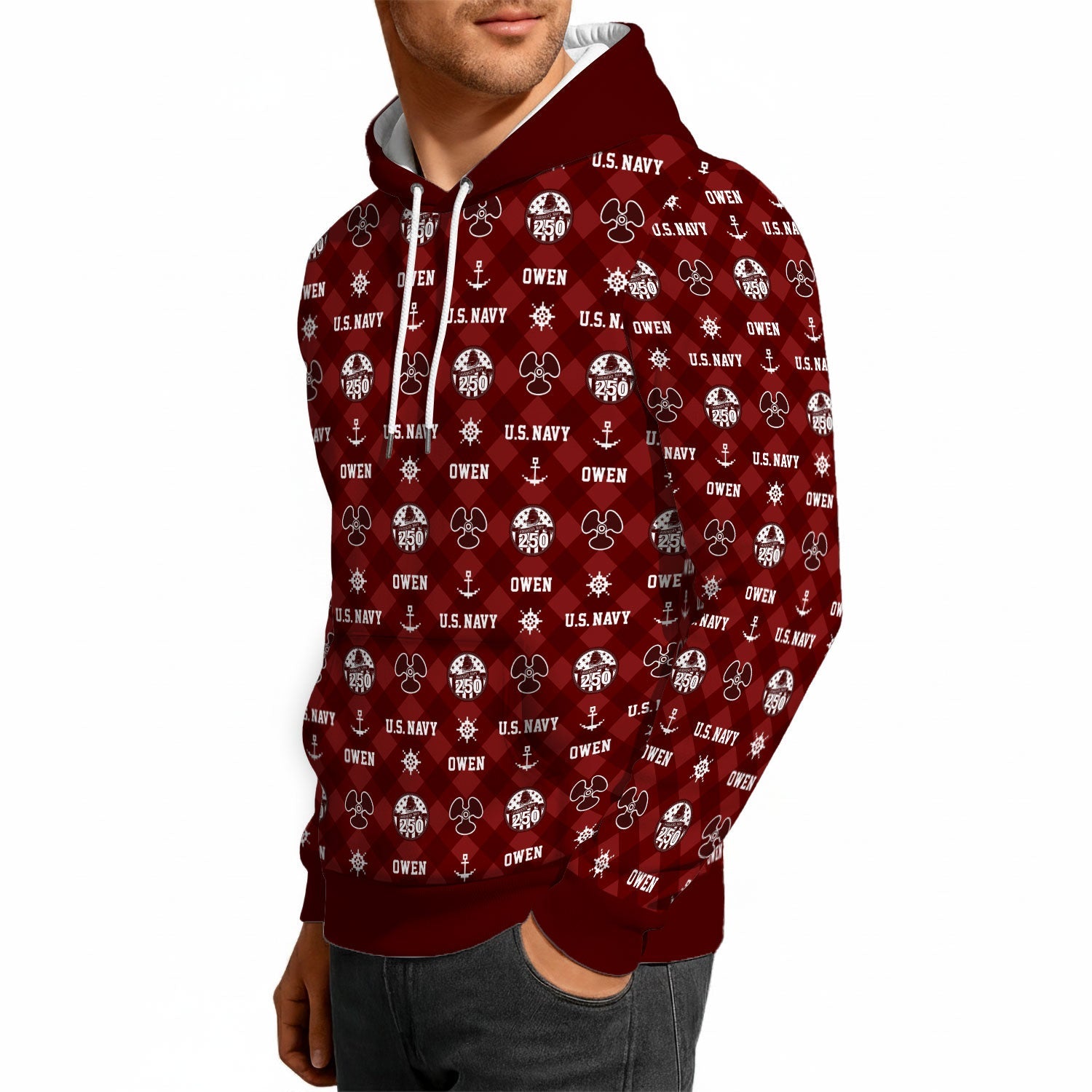 Personalized US Navy 3D All Over Print Hoodie KAH3D03