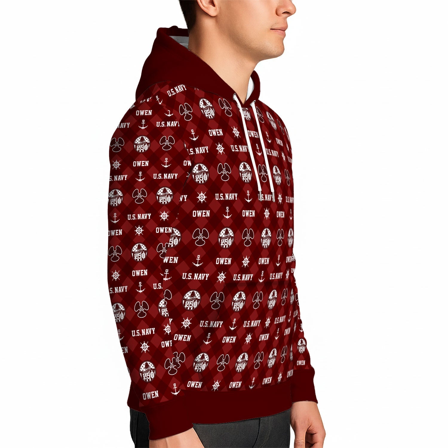 Personalized US Navy 3D All Over Print Hoodie KAH3D03