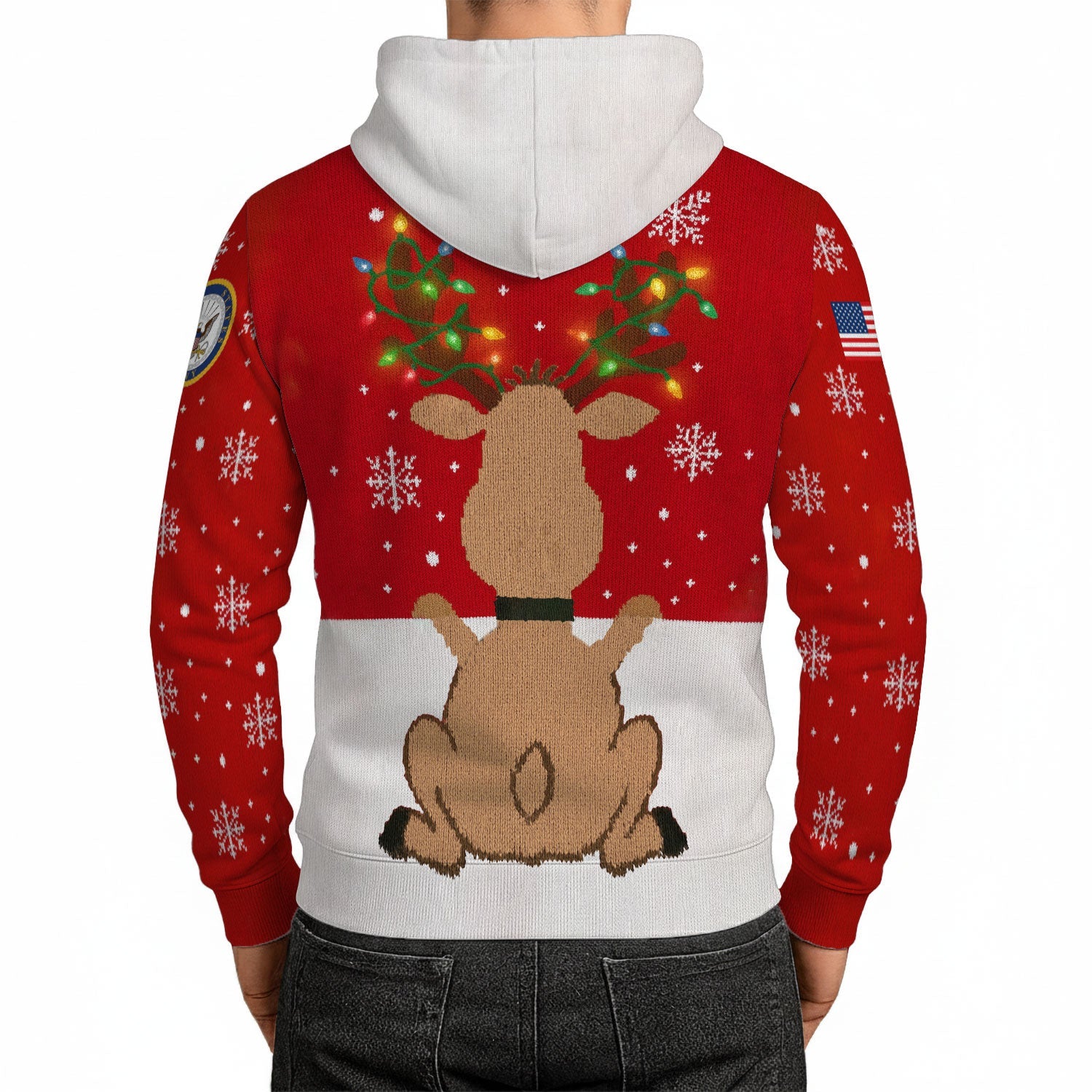 America's Navy 3D All Over Print Hoodie Xmas