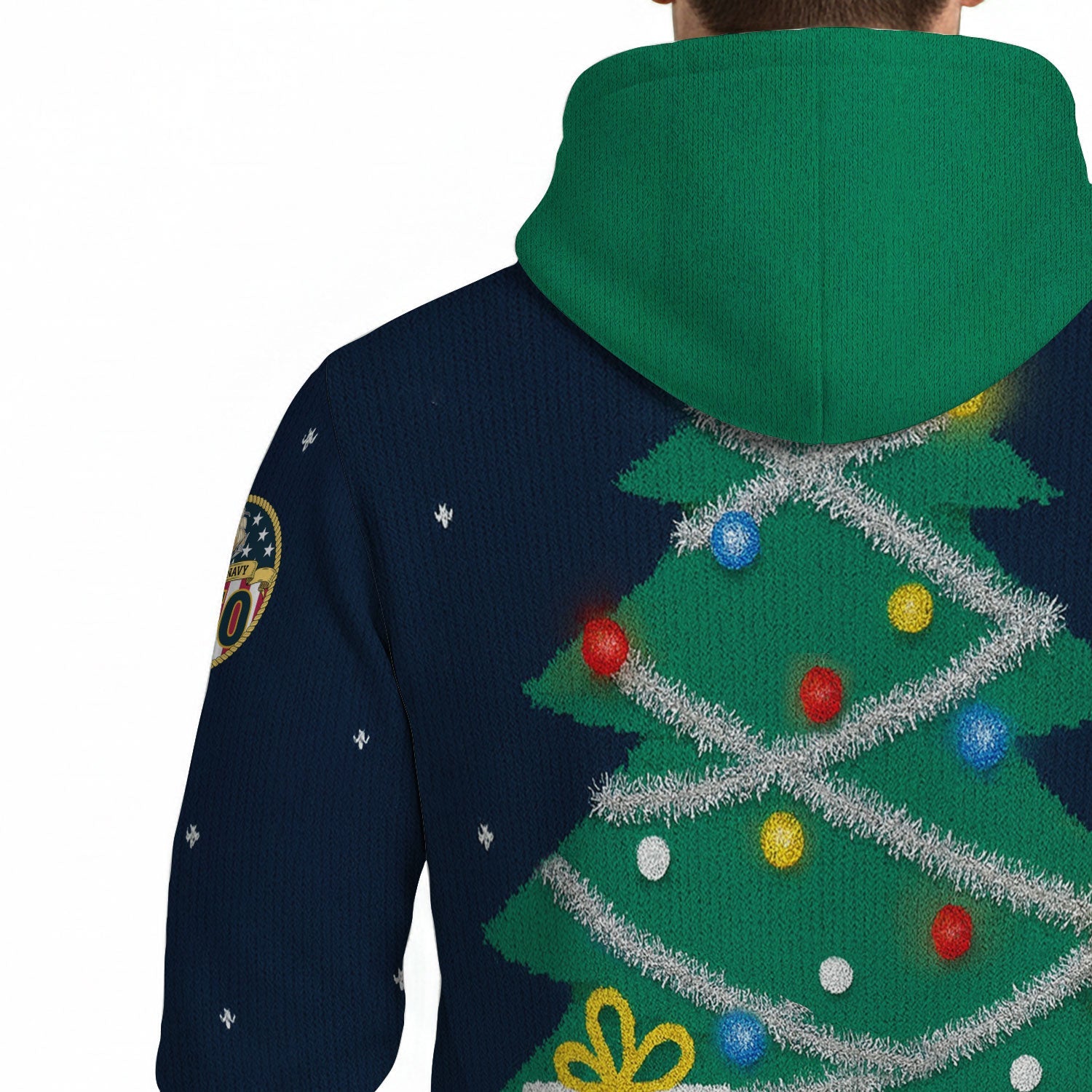 US Navy 3D All Over Print Hoodie Xmas Tree