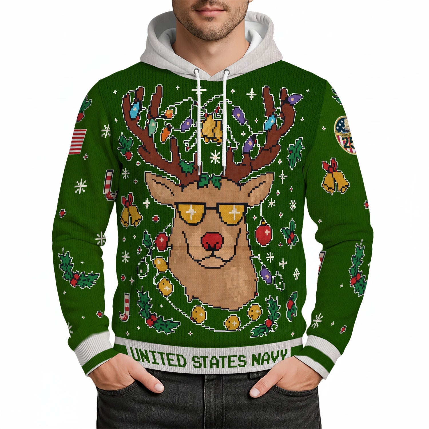 America's Navy Forged By The Sea 3D All Over Print Hoodie Xmas