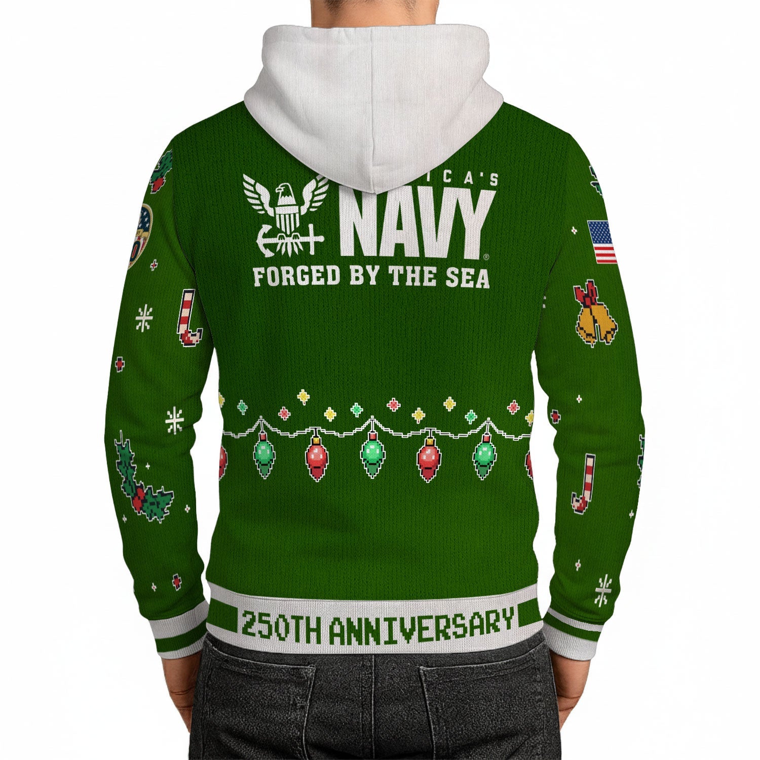 America's Navy Forged By The Sea 3D All Over Print Hoodie Xmas