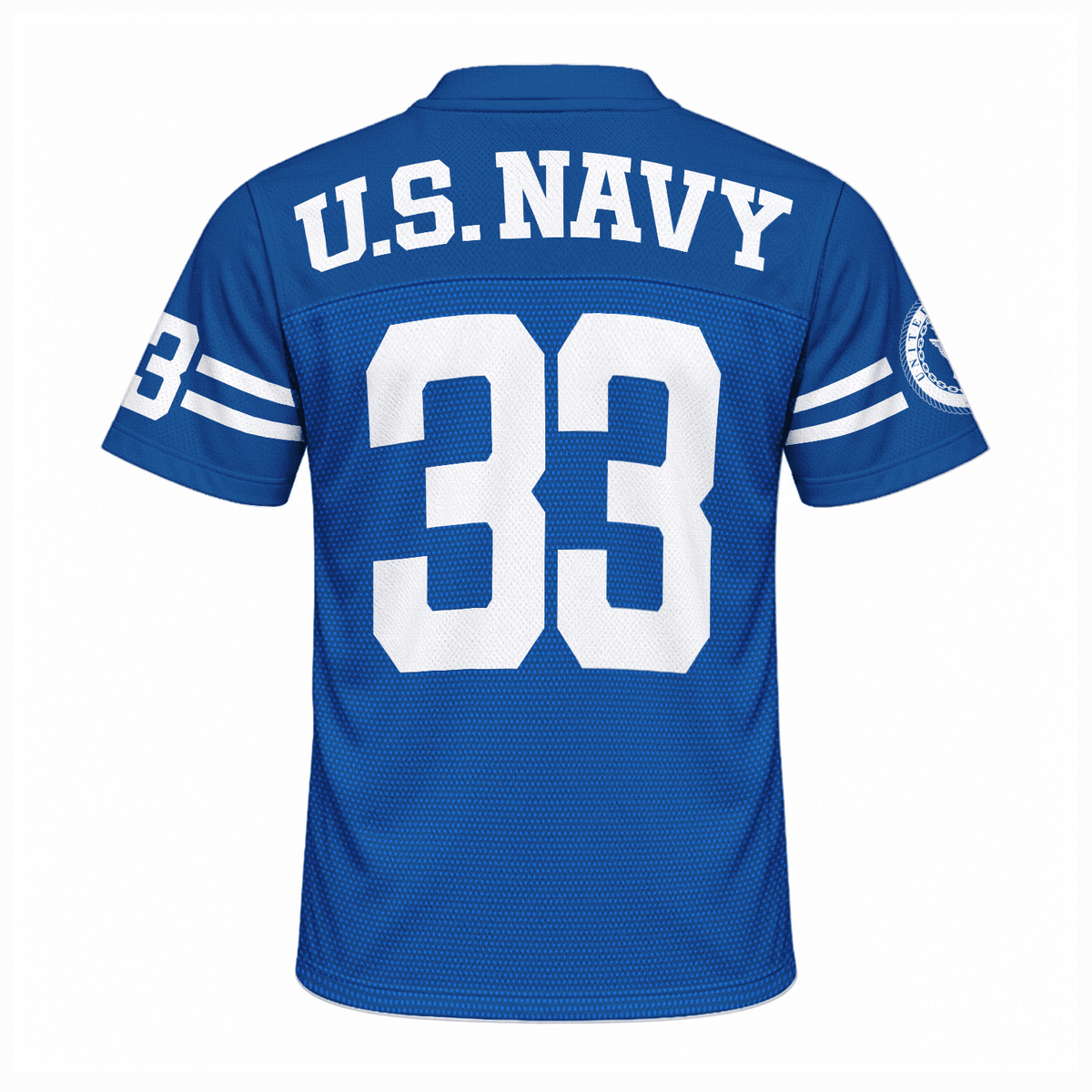 Personalized Navy Veteran Jersey Custom Rank Number and Text