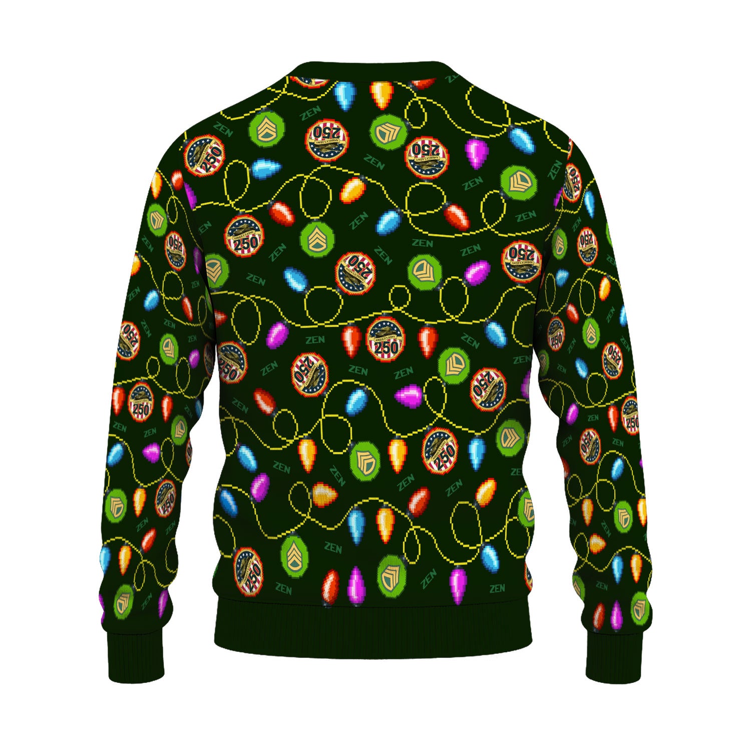 Custom Ranks And Text US Army Ugly Christmas Sweater for Women Men KAUST02