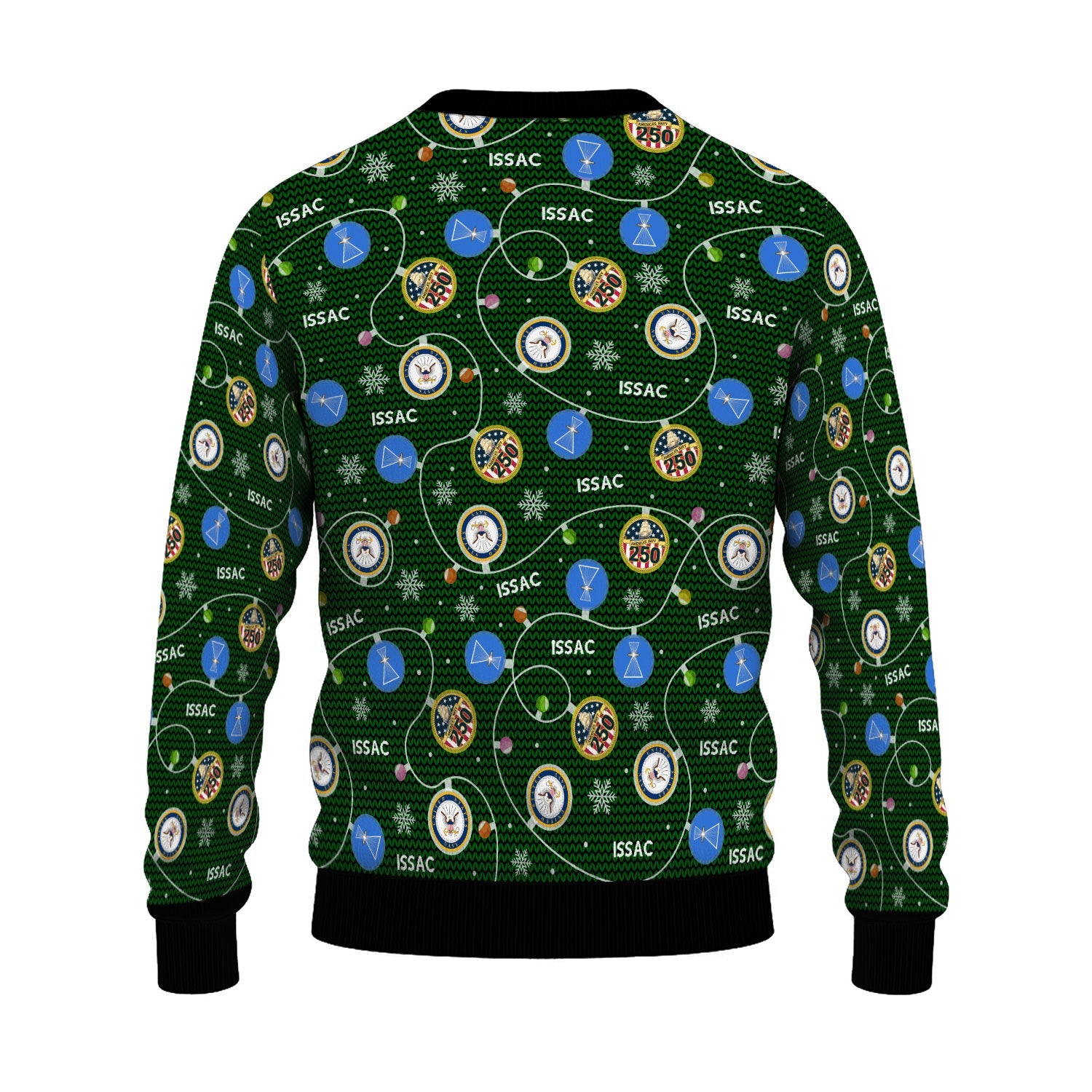 Personalized US Navy Christmas Ugly Sweater KAUST10