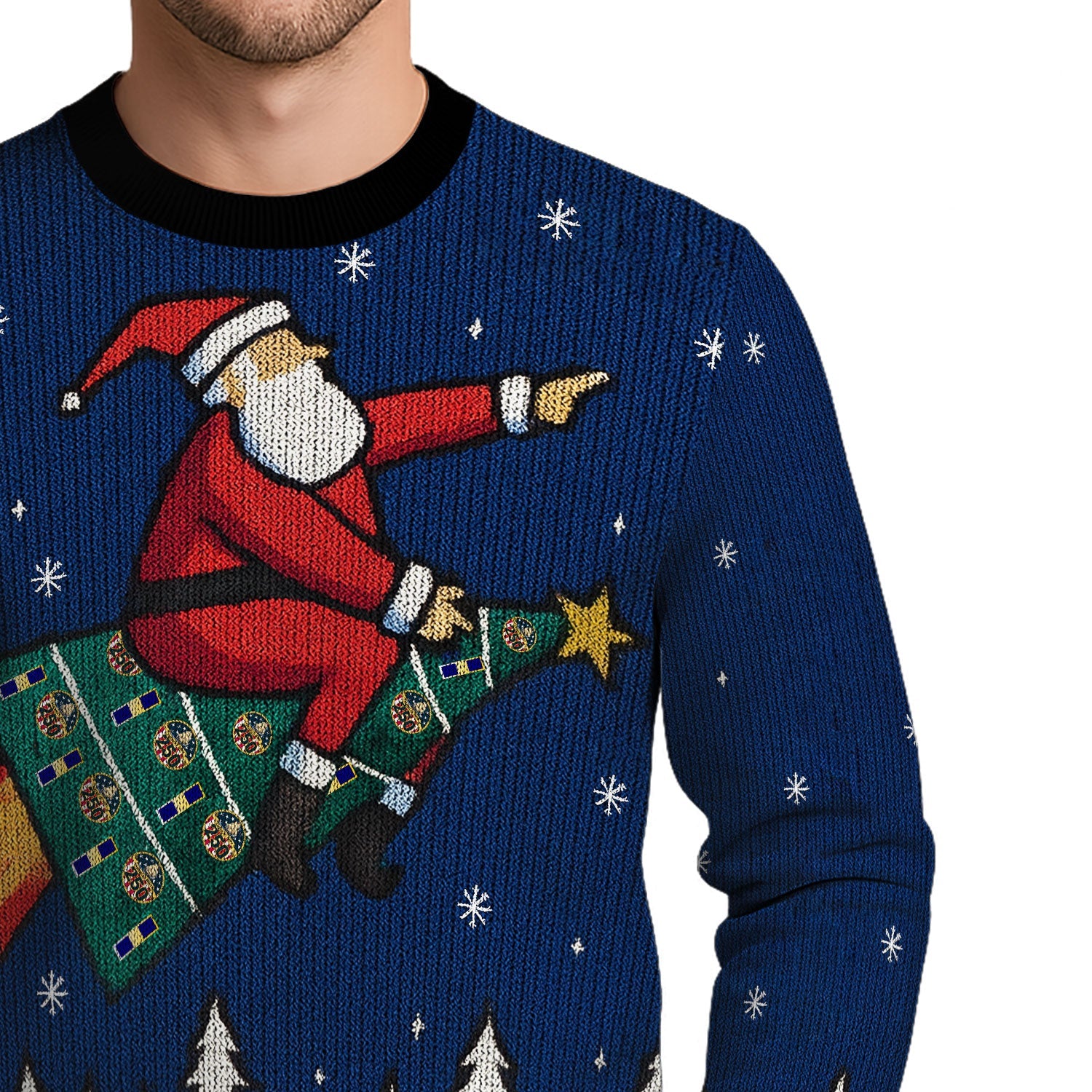 Personalized US Navy Christmas Ugly Sweater KAUST13