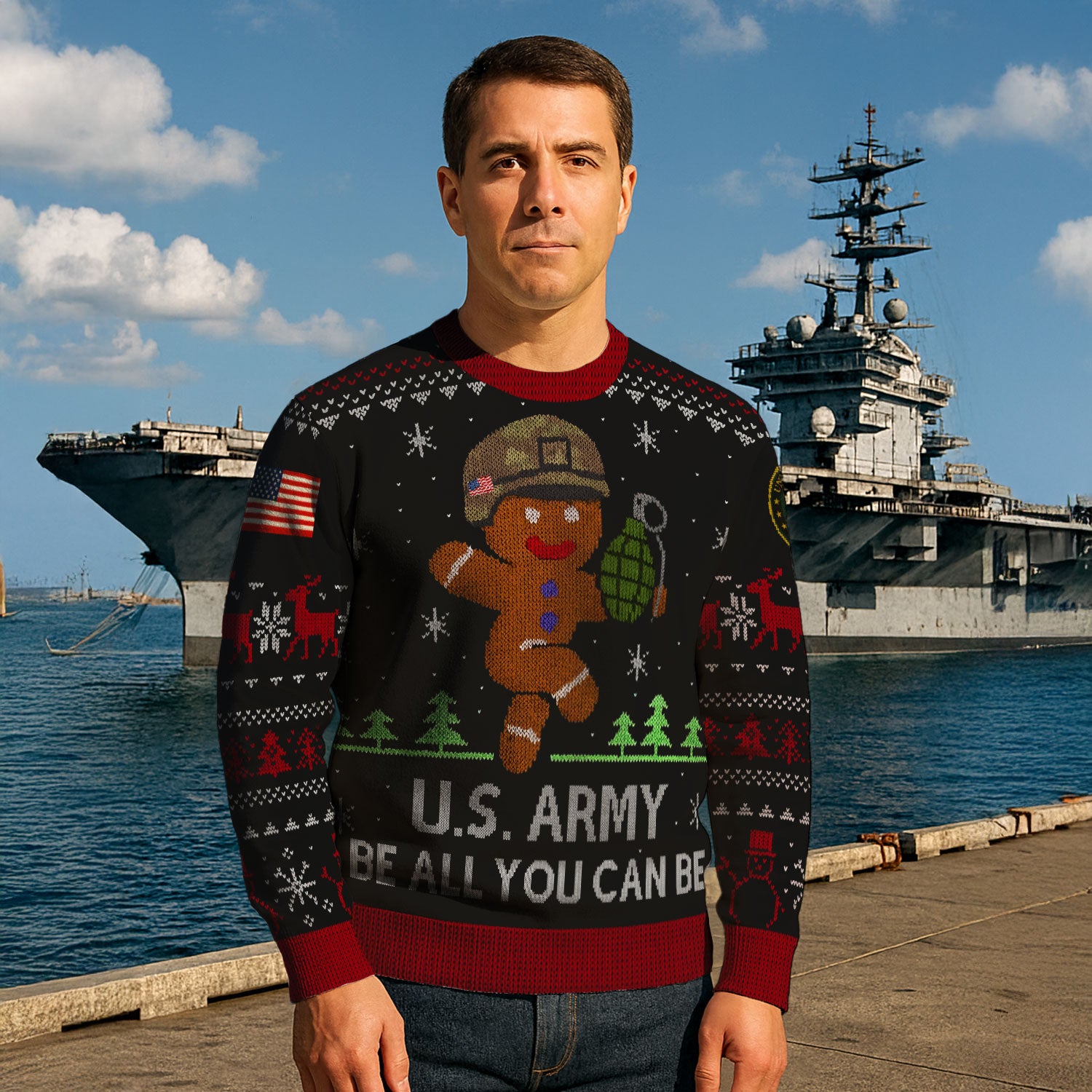 US Army Ugly Christmas Sweater