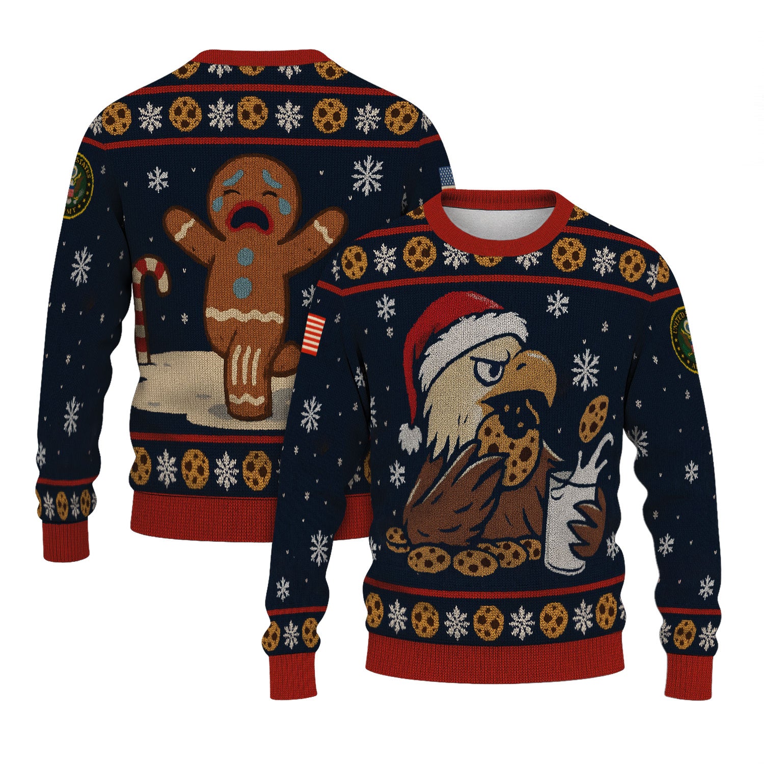 US Army Eagle Ugly Christmas Sweater