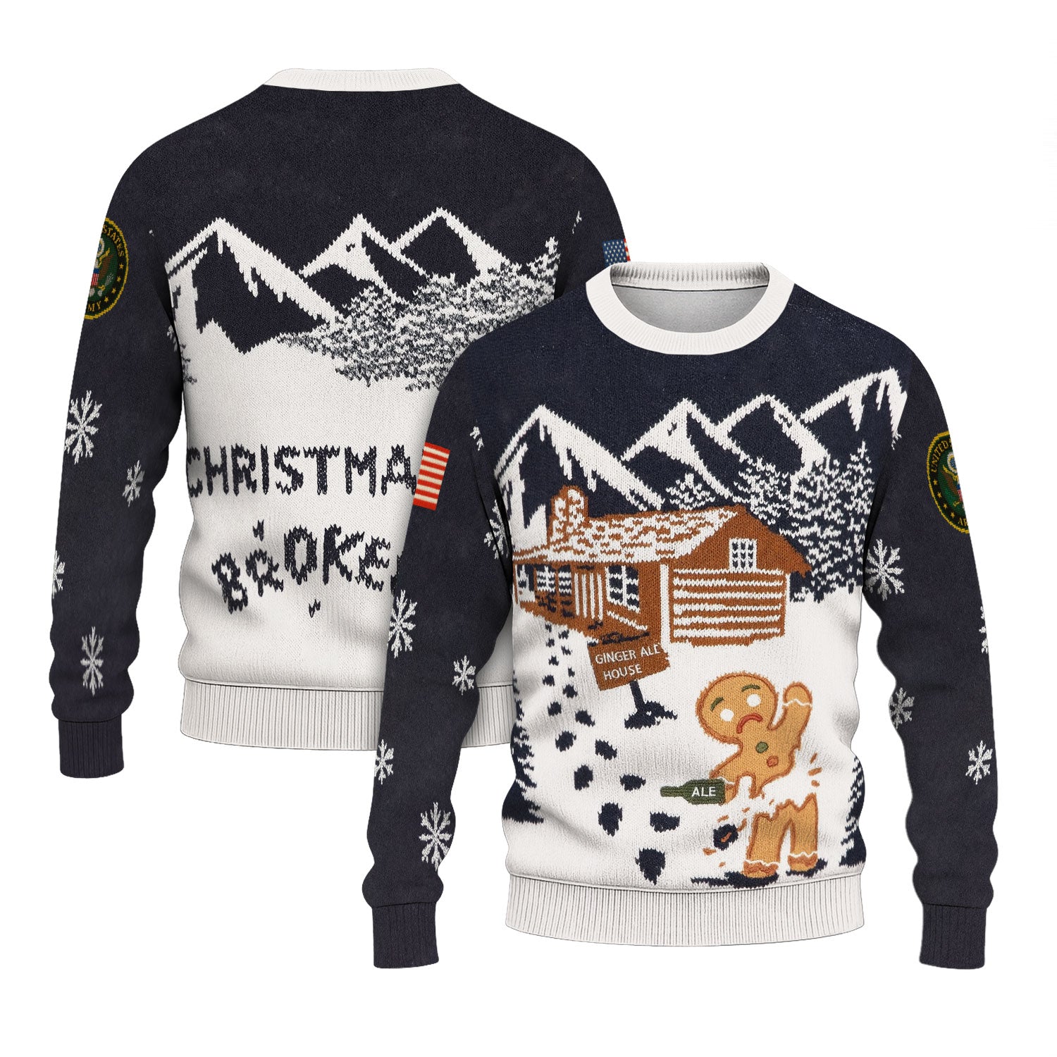 US Army Ugly Christmas Sweater KAUST32