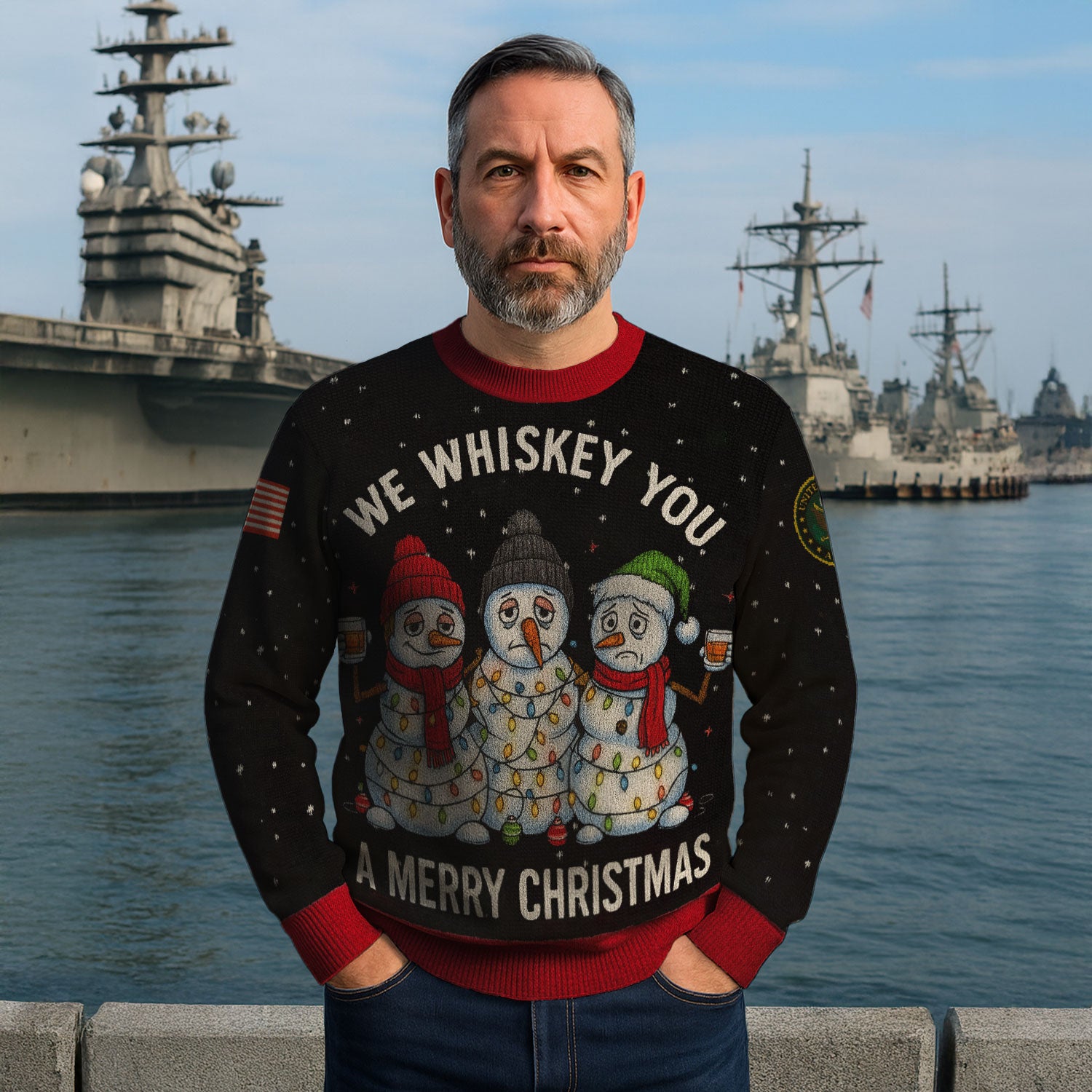 US Army Ugly Christmas Sweater KAUST33