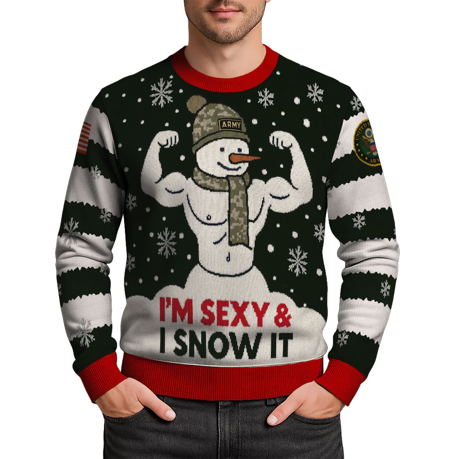 US Army Ugly Christmas Sweater KAUST34