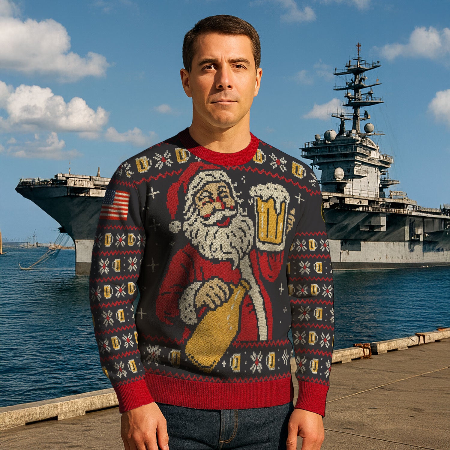 US Army Ugly Christmas Sweater KAUST35