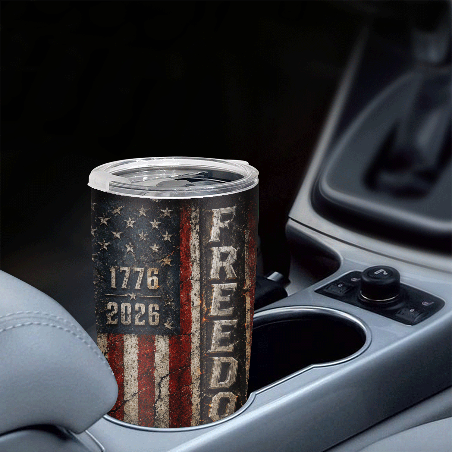 American Freedom 1776-2026 Eagle 20oz Stainless Tumbler