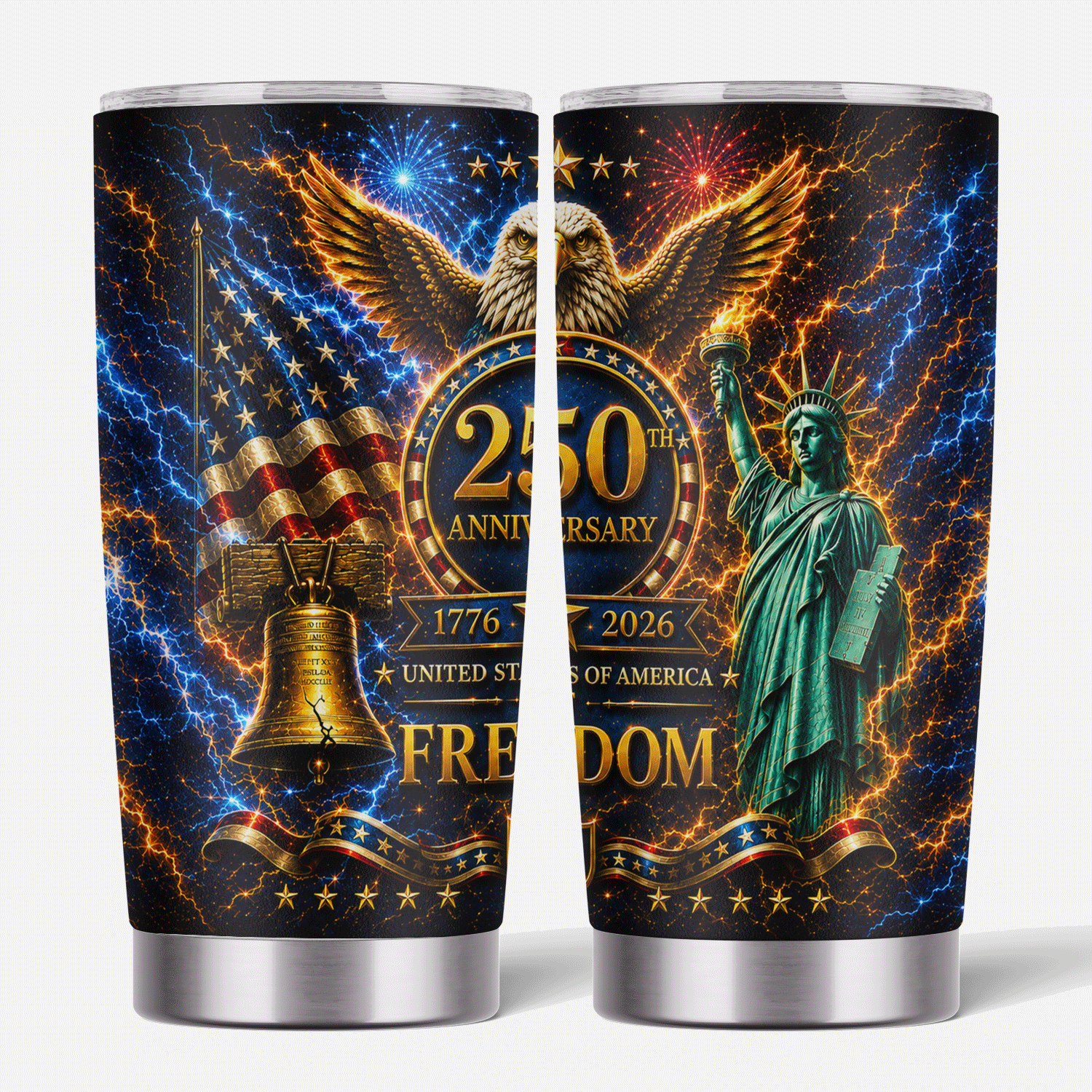 USA 250th Anniversary Freedom 20oz Stainless Tumbler