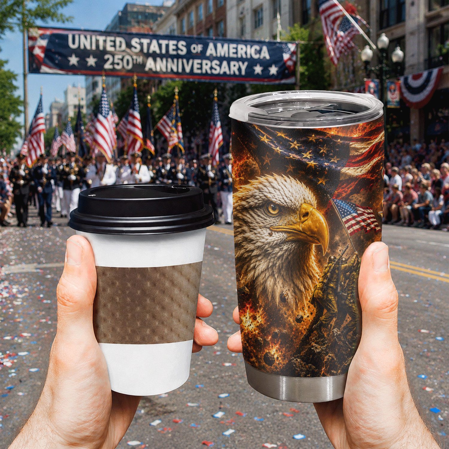 USA 250 Years We The People Semiquincentennial 20oz Tumbler