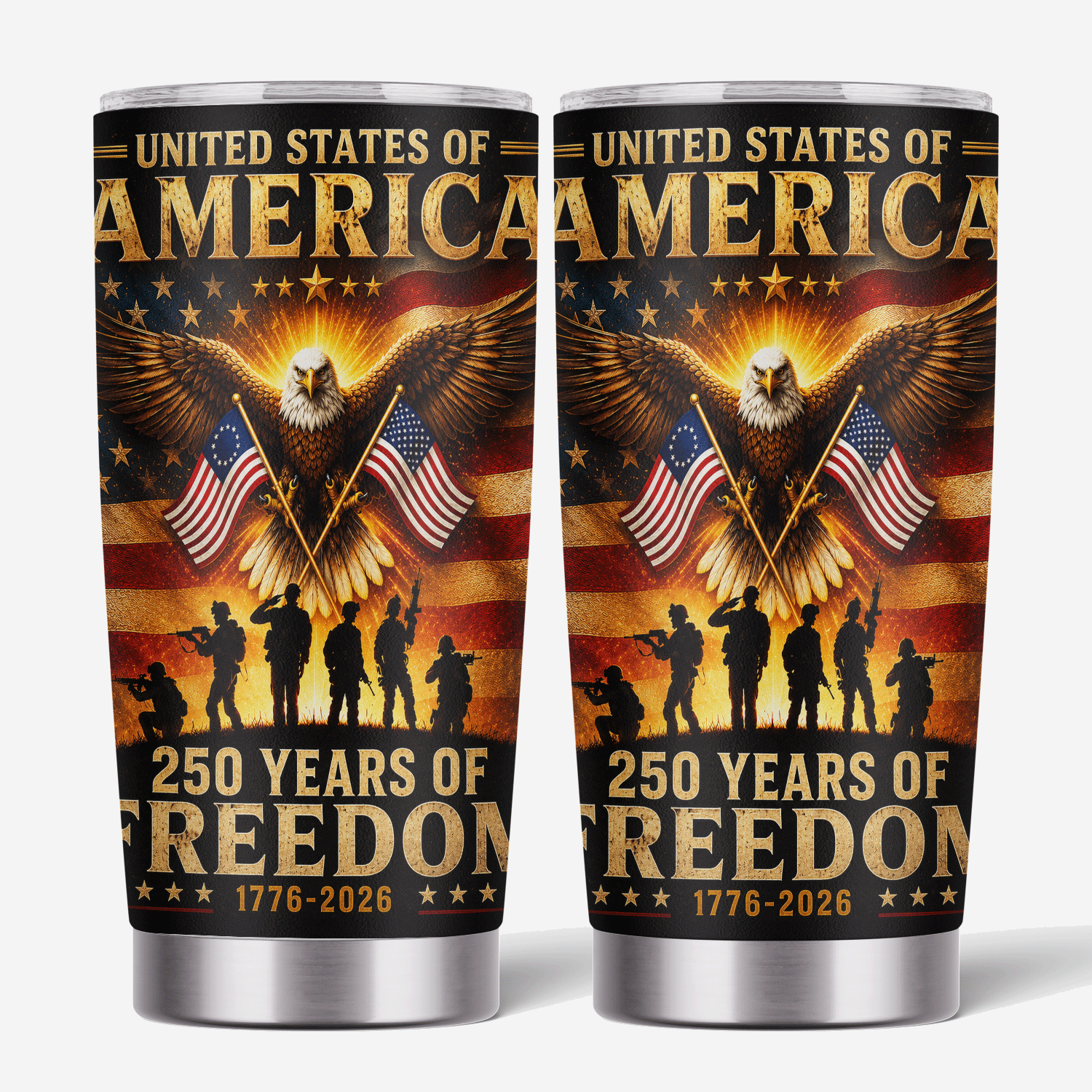 Patriotic USA Freedom Anniversary 20oz Tumbler