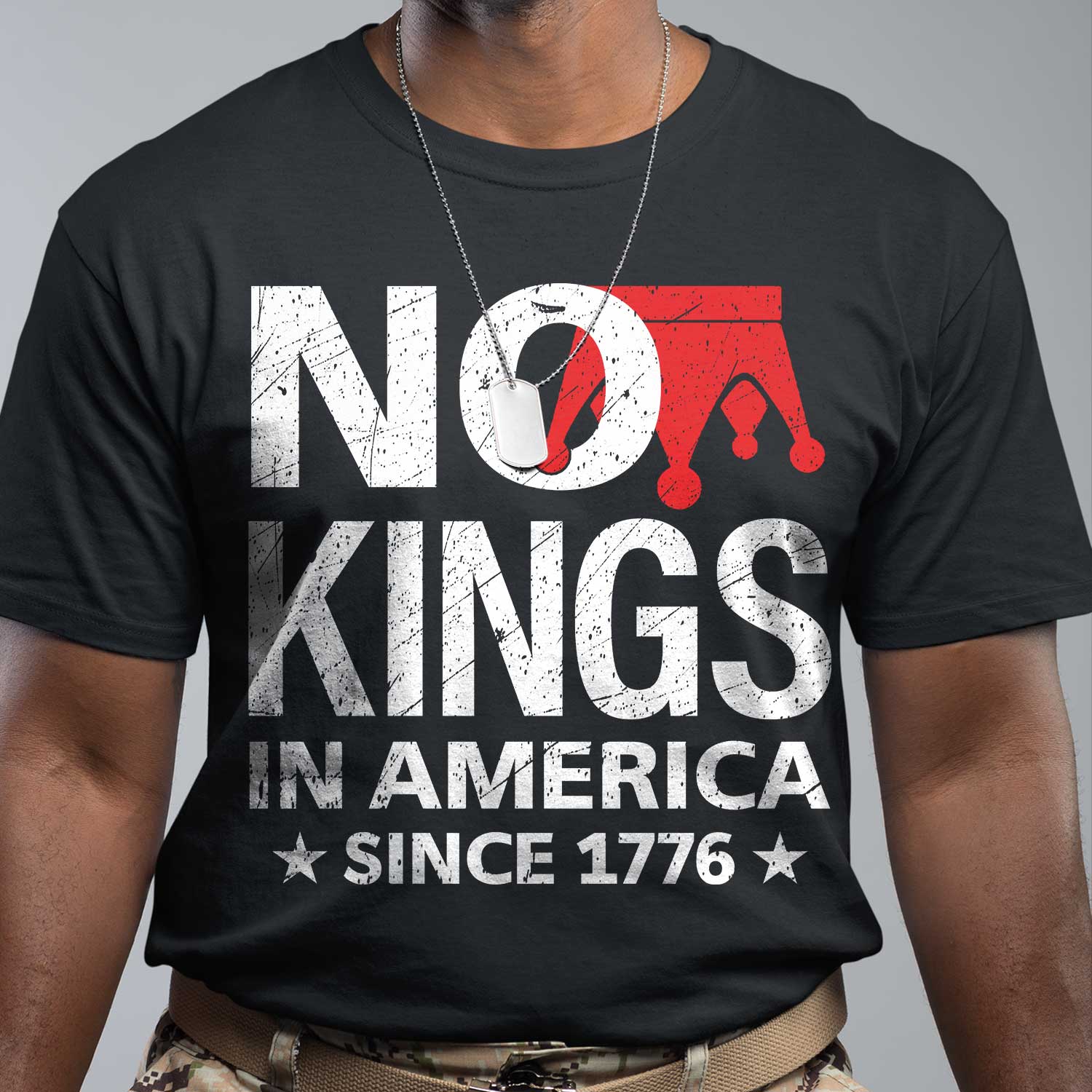 No Kings In America Since 1976 Front T-Shirt