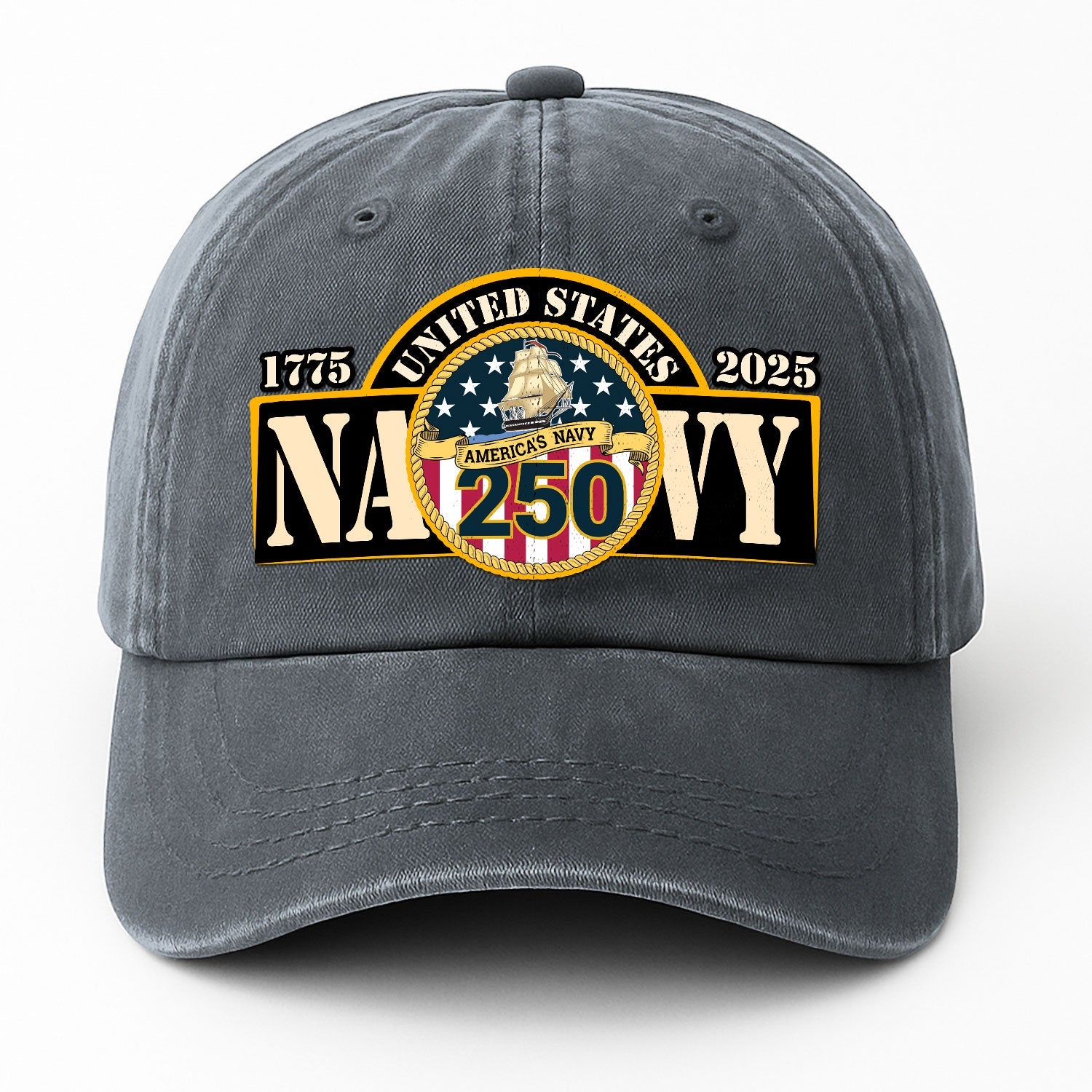 America's Navy 250 US Navy Premium Washed Denim Cap