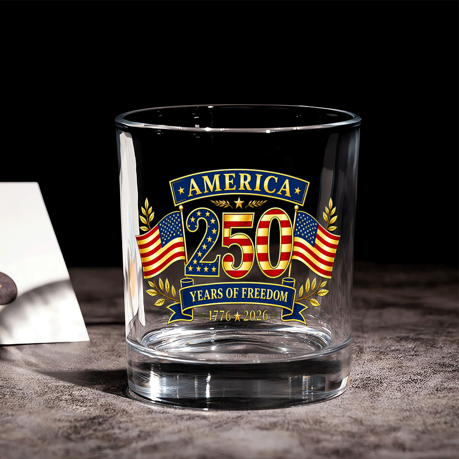 USA Freedom Bourbon Glass 250th Anniversary Collector Edition