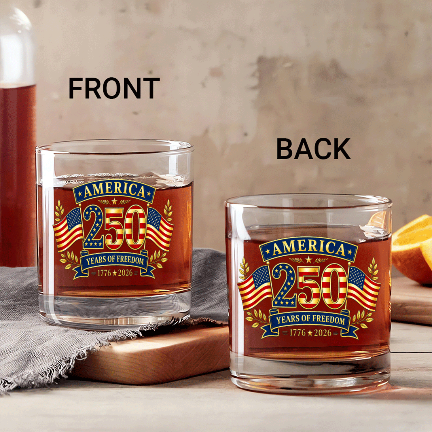 USA Freedom Bourbon Glass 250th Anniversary Collector Edition