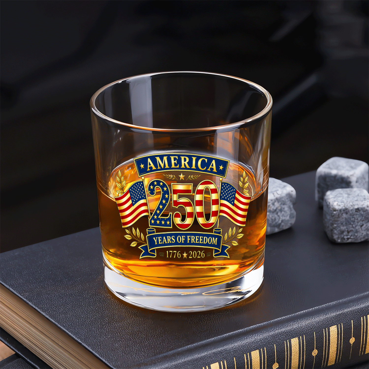 USA Freedom Bourbon Glass 250th Anniversary Collector Edition