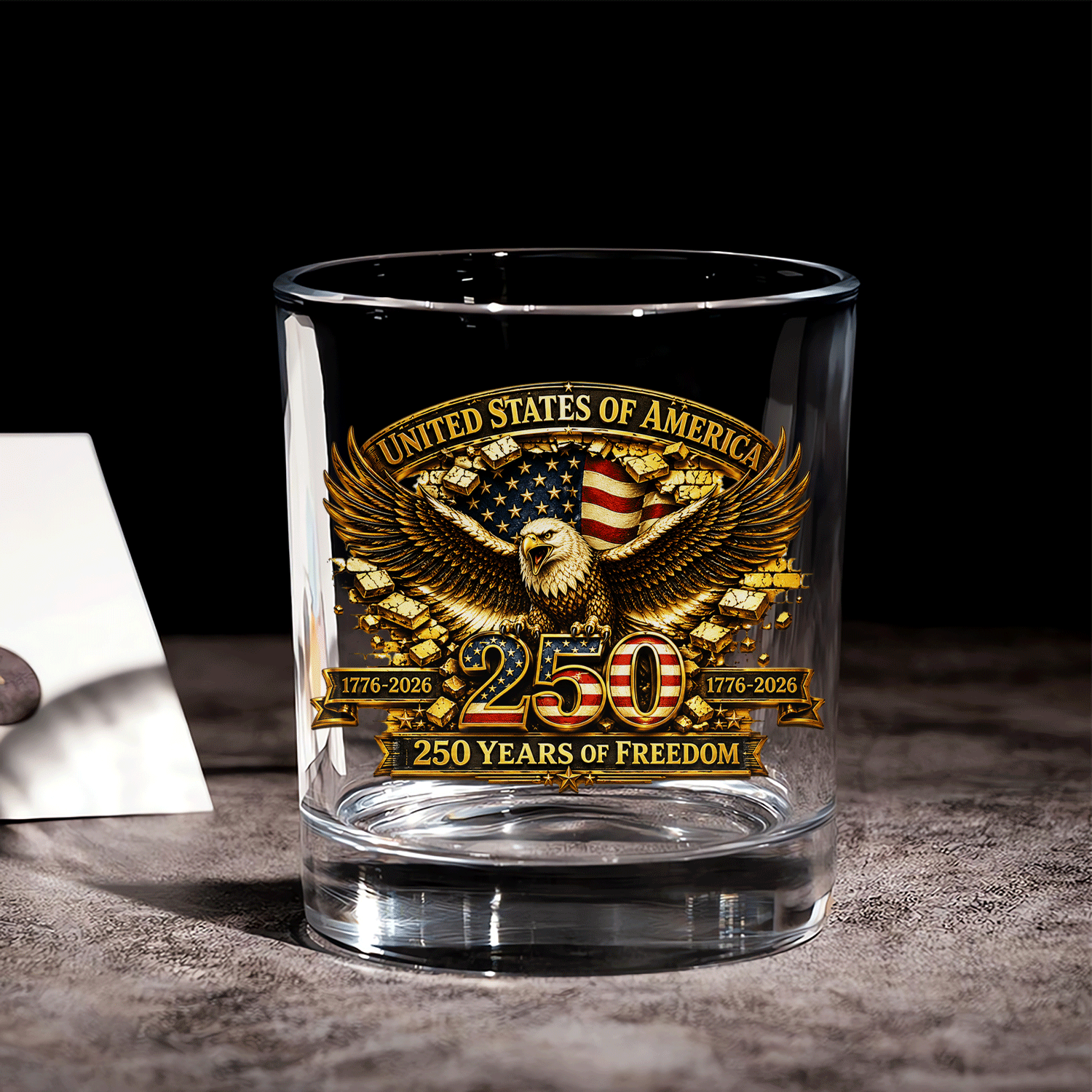 USA 250 Anniversary Bourbon Tumbler American Legacy Gift
