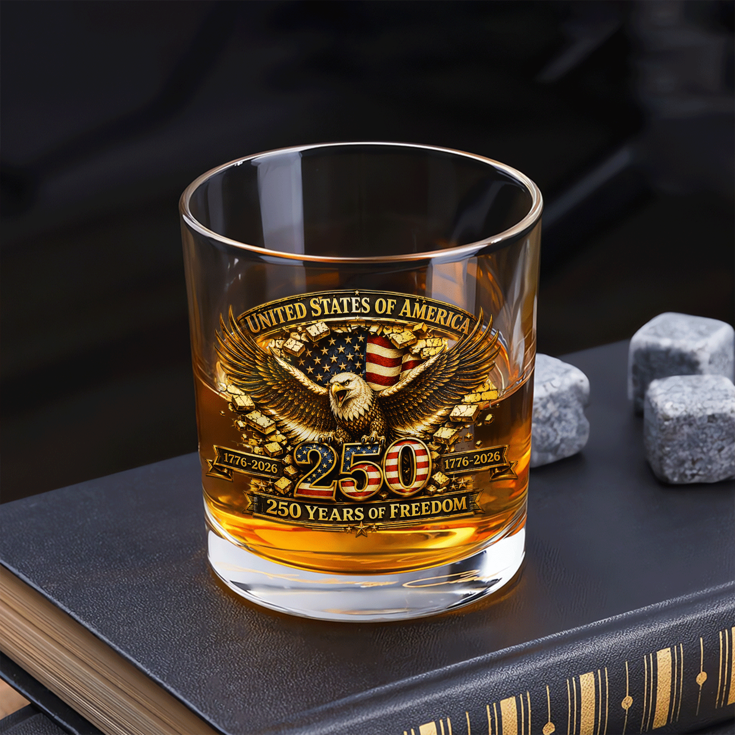 USA 250 Anniversary Bourbon Tumbler American Legacy Gift