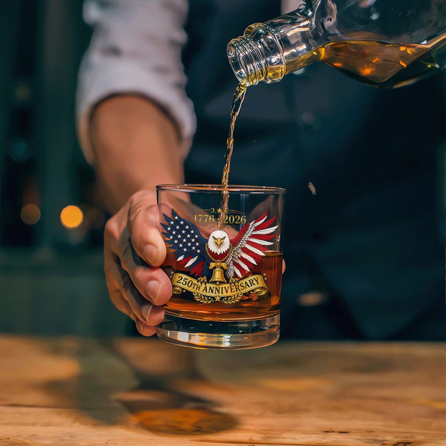 USA Independence Anniversary Whiskey Glass Heritage Collection
