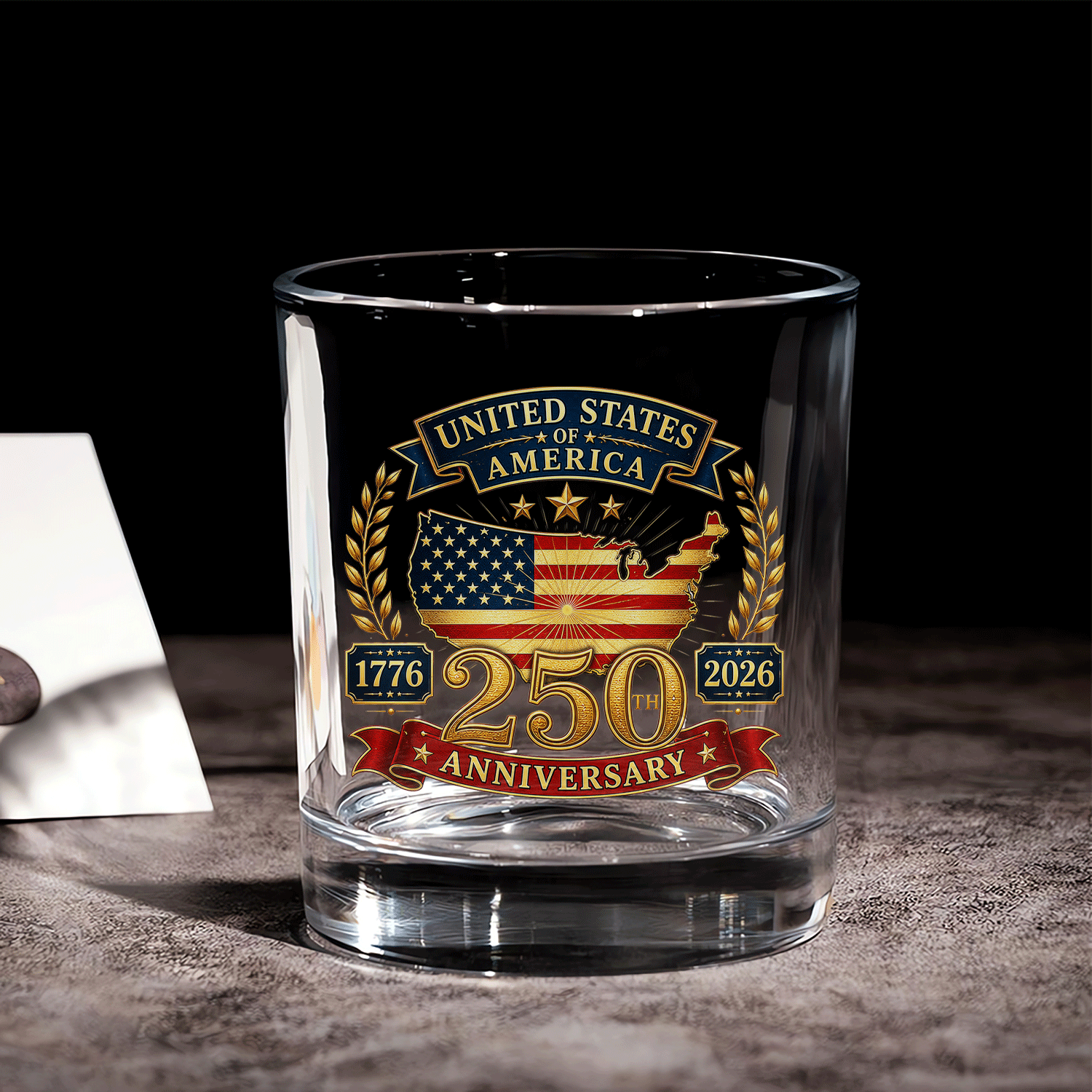 USA 250 Celebration Bourbon Glass American Pride Edition