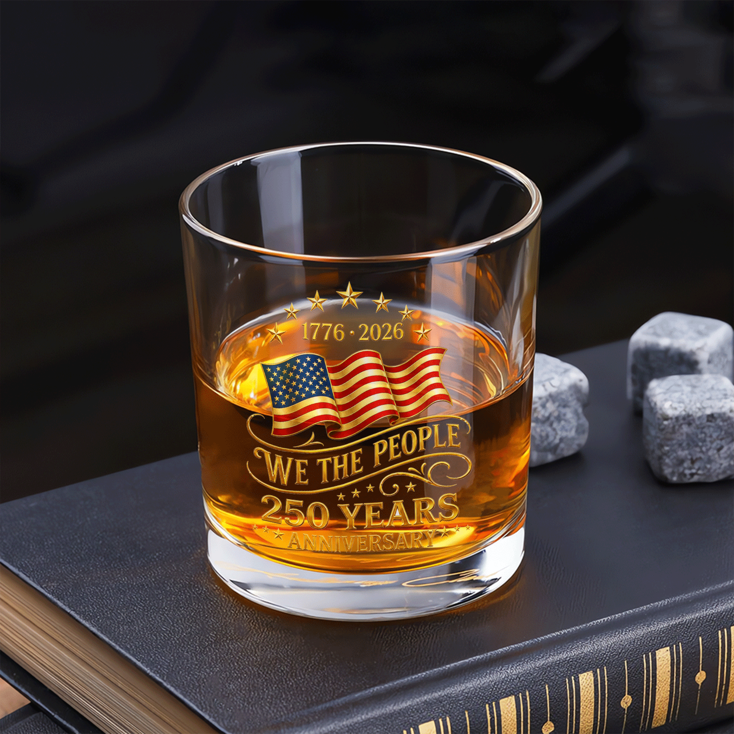 America 250 Patriotic Whiskey Glass Liberty Collector Edition