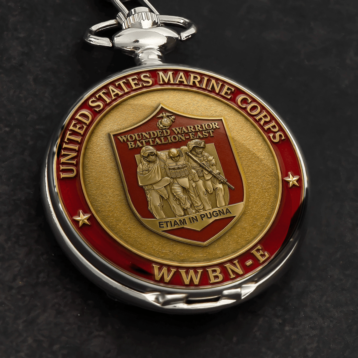 Personalized USMC WWBn-E Battalions Pocket Watch