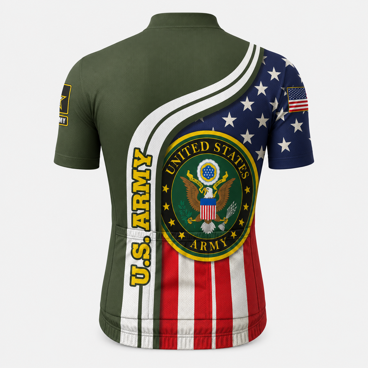 Men’s Personalized Military US Army Inspired Cycling Jersey Kit