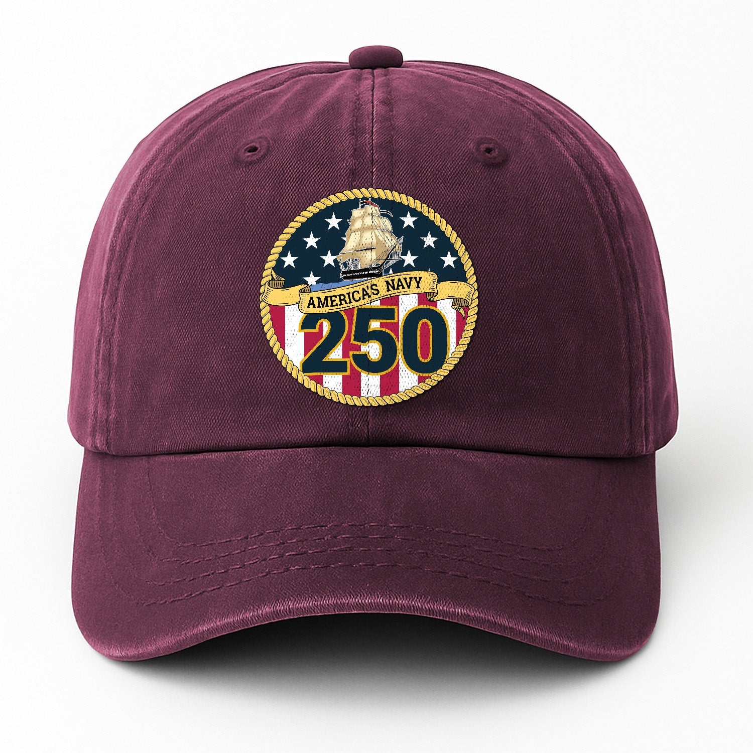 America's Navy 250 Premium Washed Denim Cap
