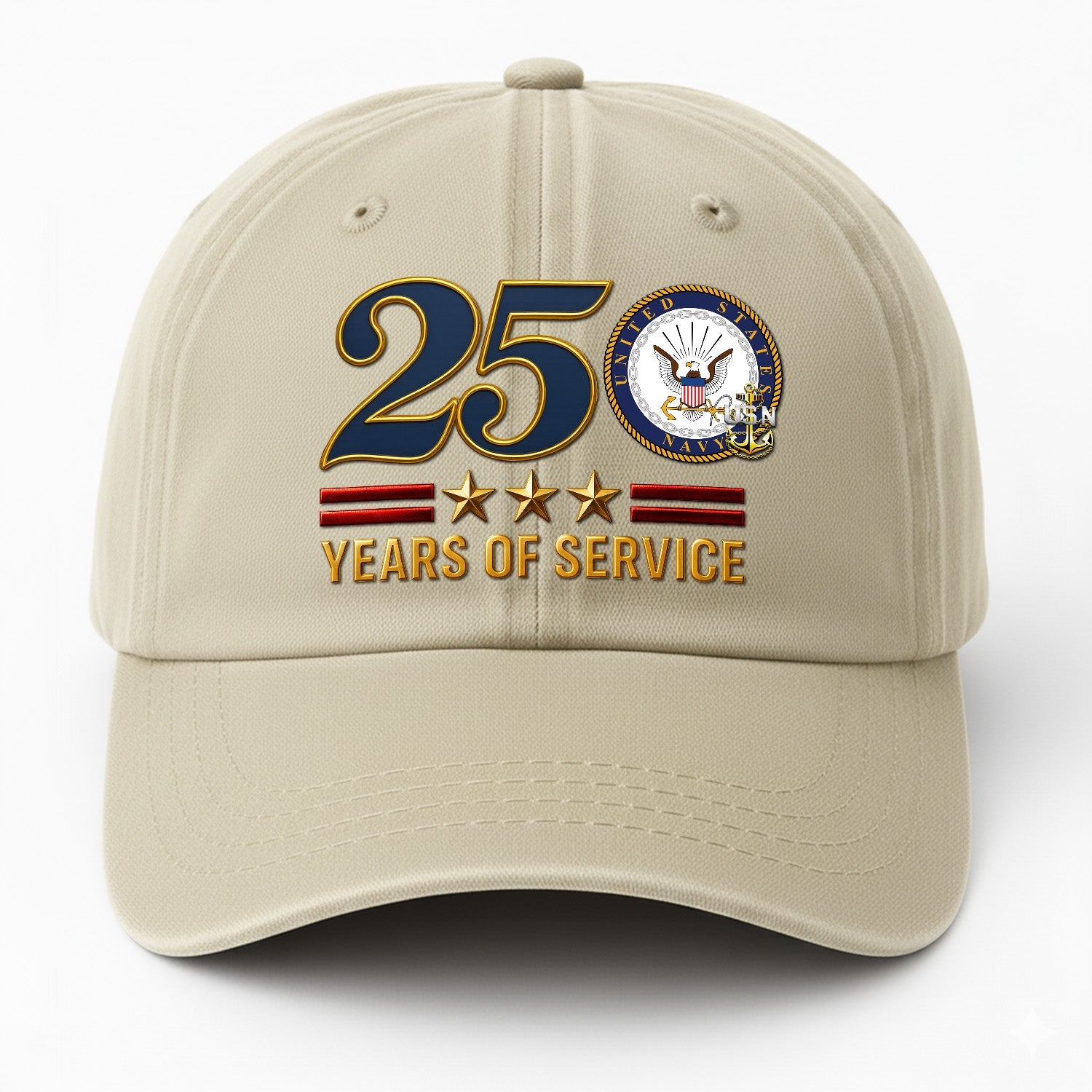 Custom Ranks US Navy Premium Washed Denim Cap DC022