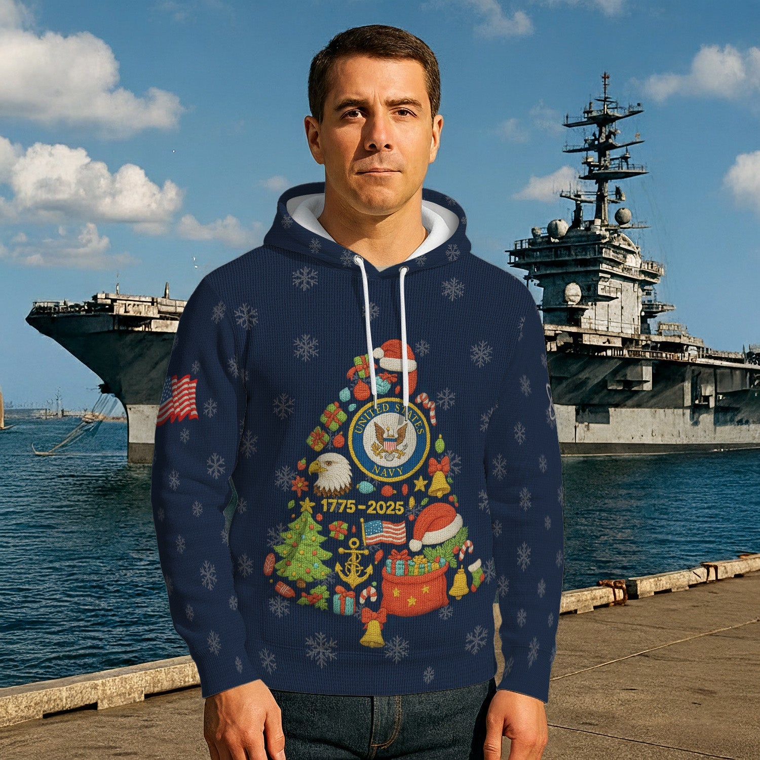 Personalized US Navy 3D All Over Print Hoodie KRH3D04