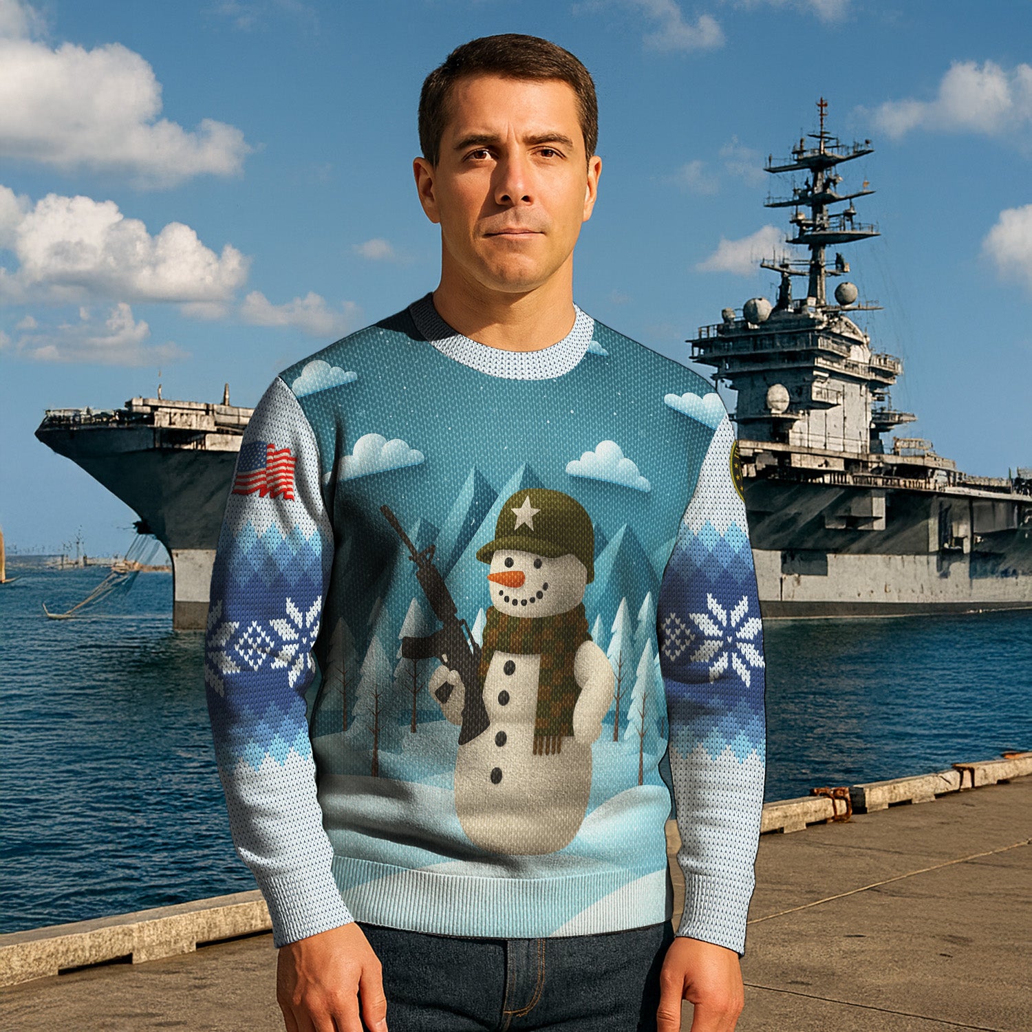 US Army Ugly Christmas Sweater KRUST28