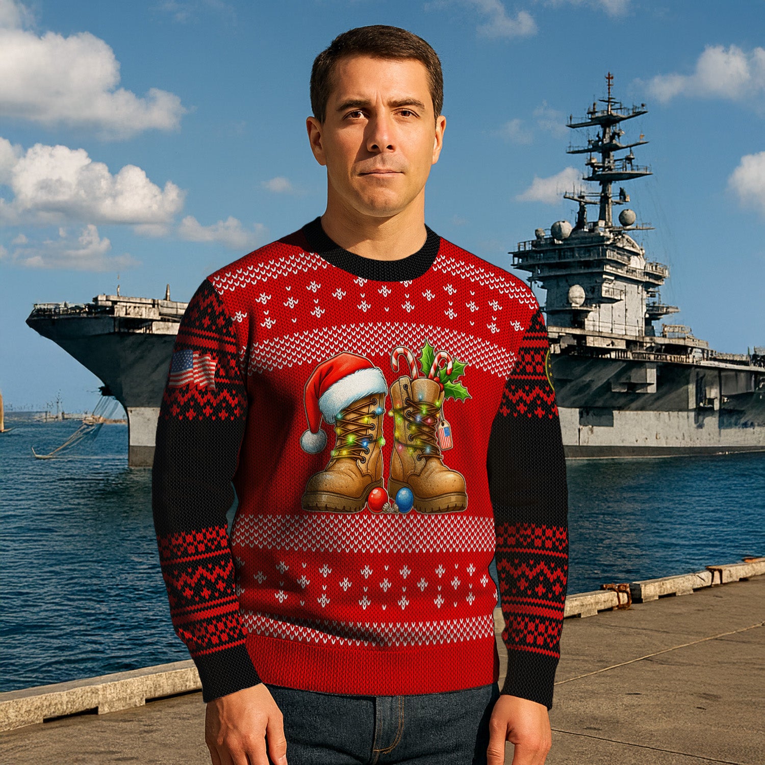 US Army Ugly Christmas Sweater KRUST30