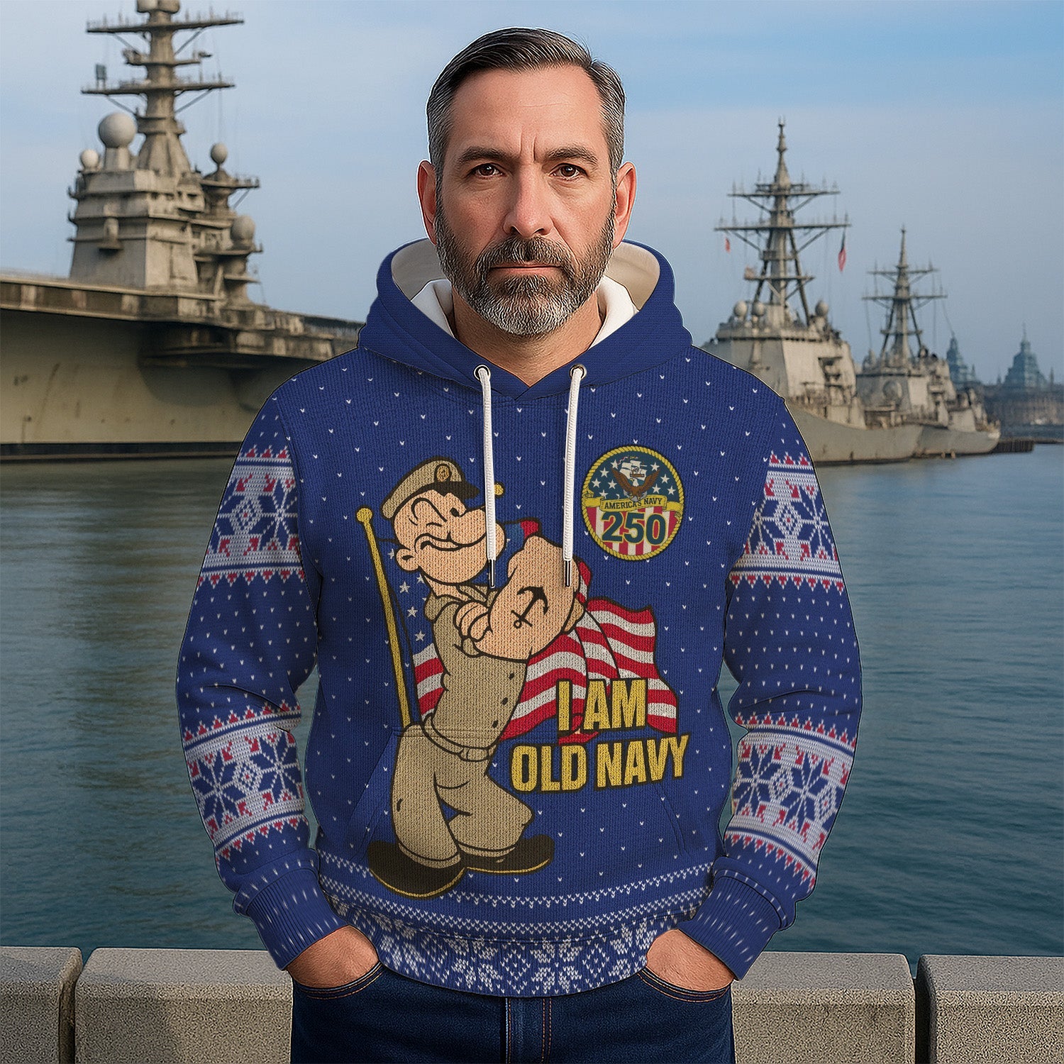 I Am Old Navy 3D All Over Print Hoodie