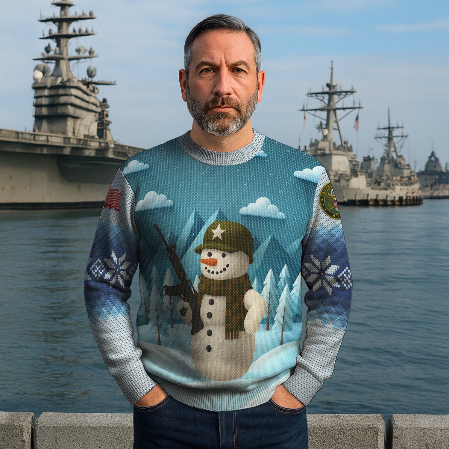US Army Ugly Christmas Sweater KRUST28