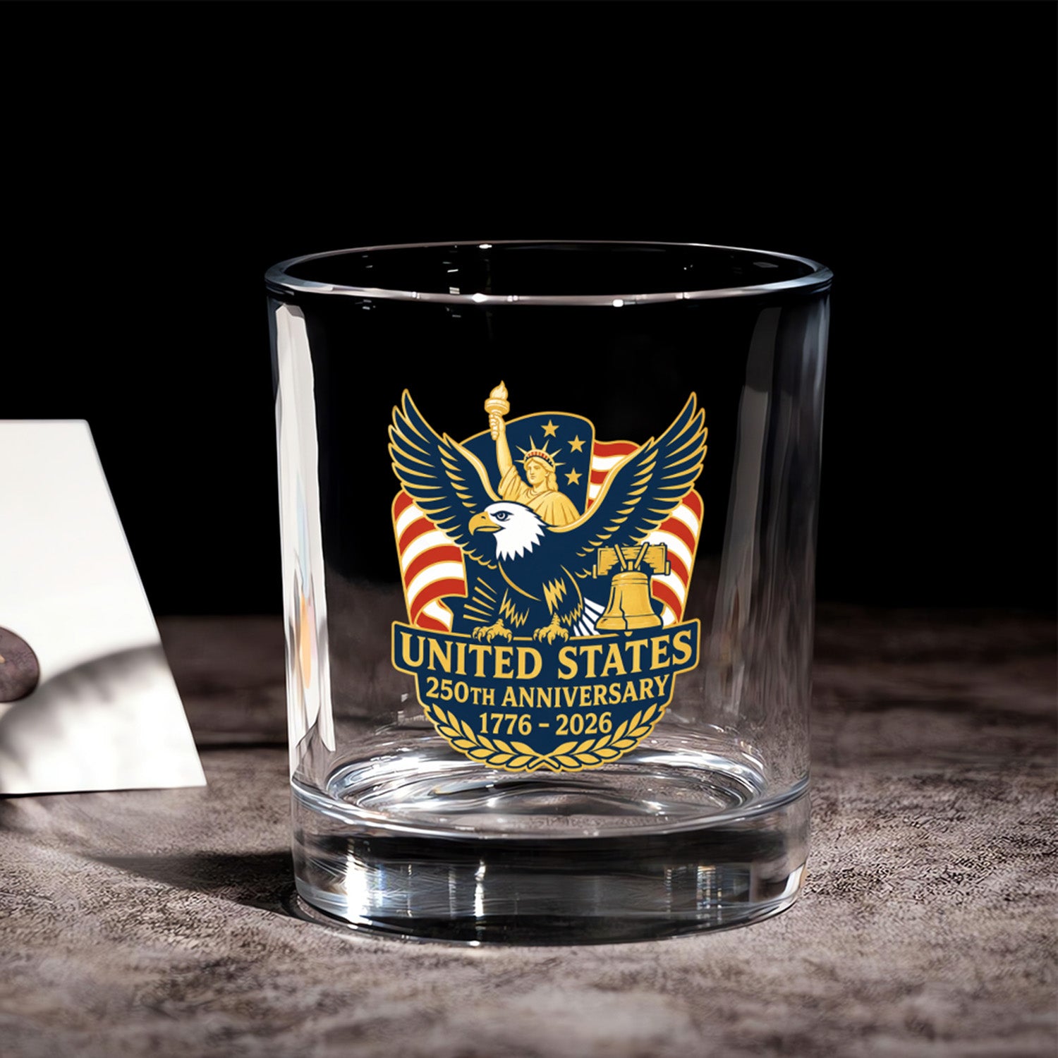 USA 250 Commemorative Whiskey Glass