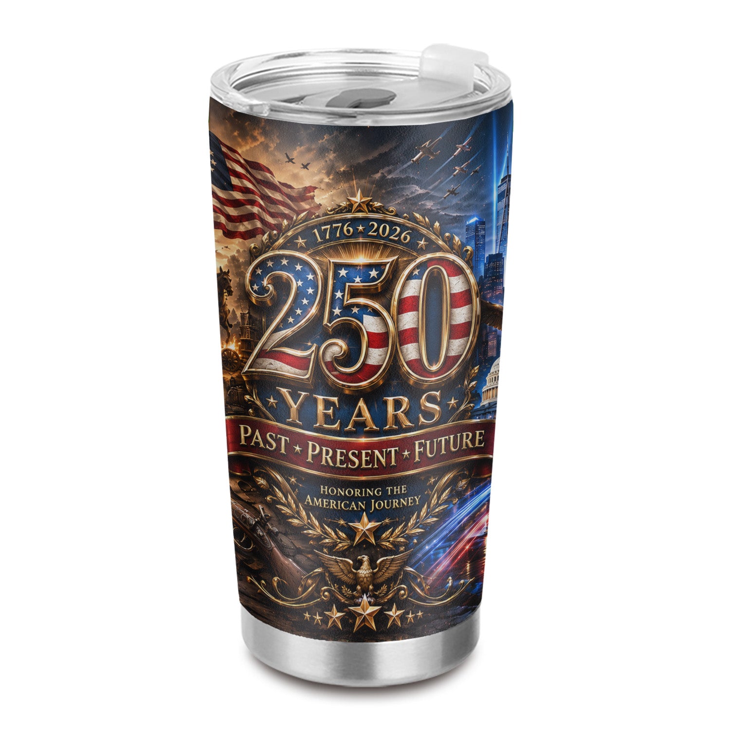 USA 250th Anniversary Tumbler 20oz Freedom Keepsake