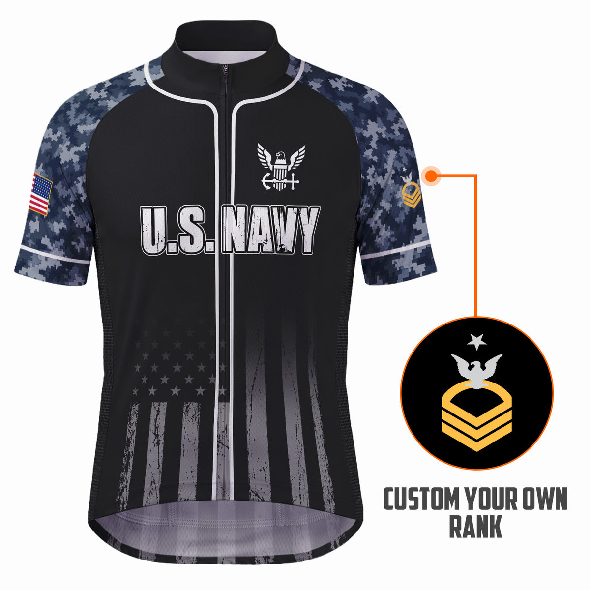 Personalized U.S. Navy 250th Cycling Jersey Kit