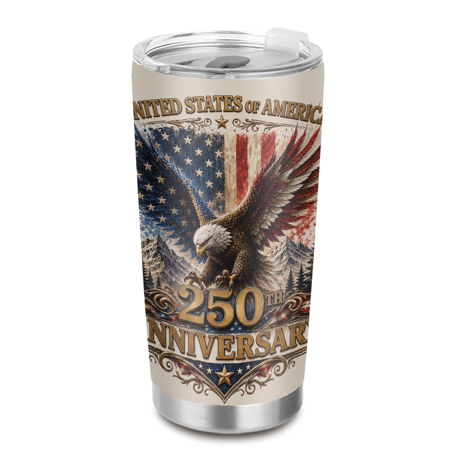 America 250 Freedom Tumbler 20oz Independence Gift